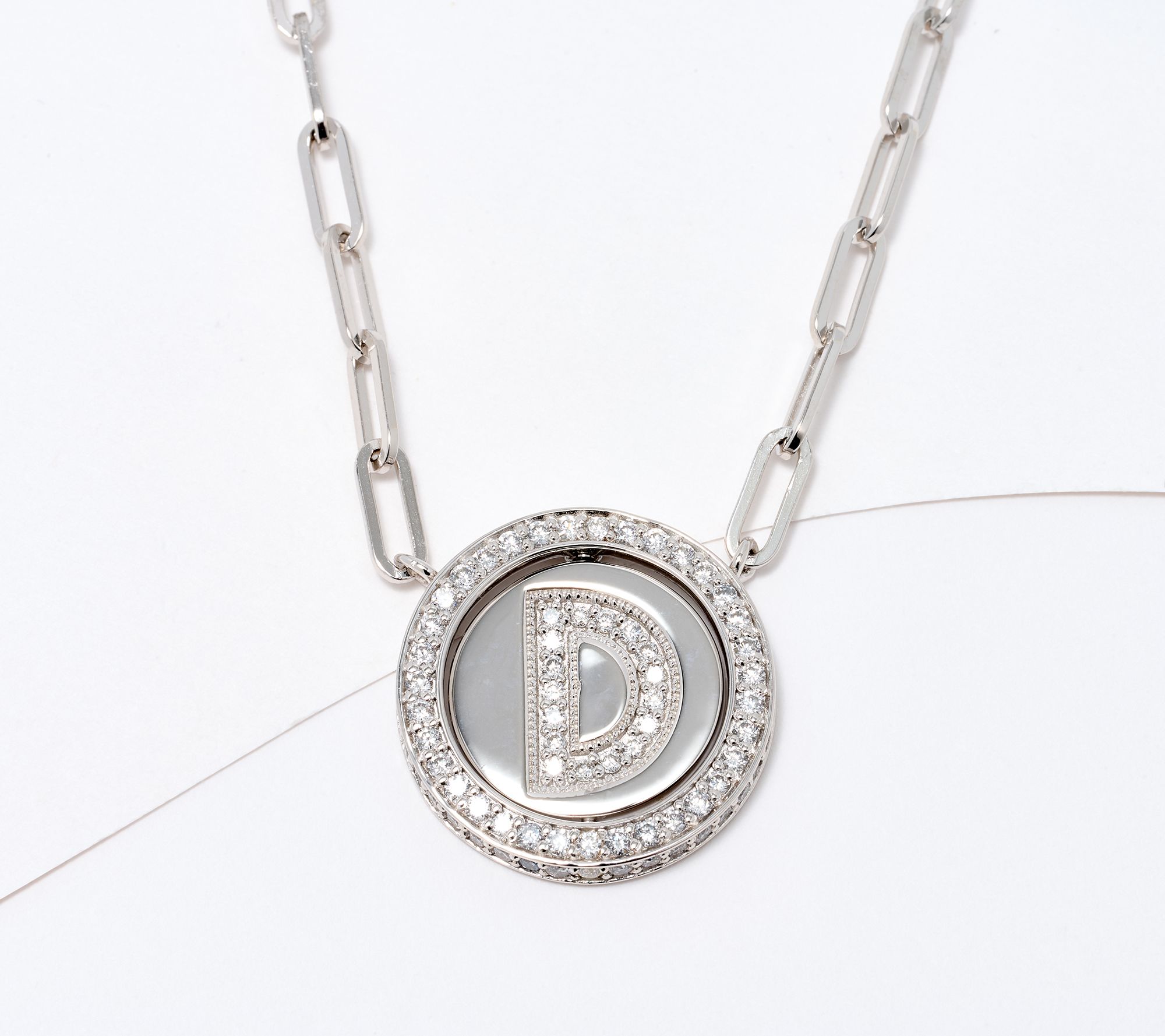 JEN by Jennifer Miller Pave Lab Grown Diamond Initial Necklace