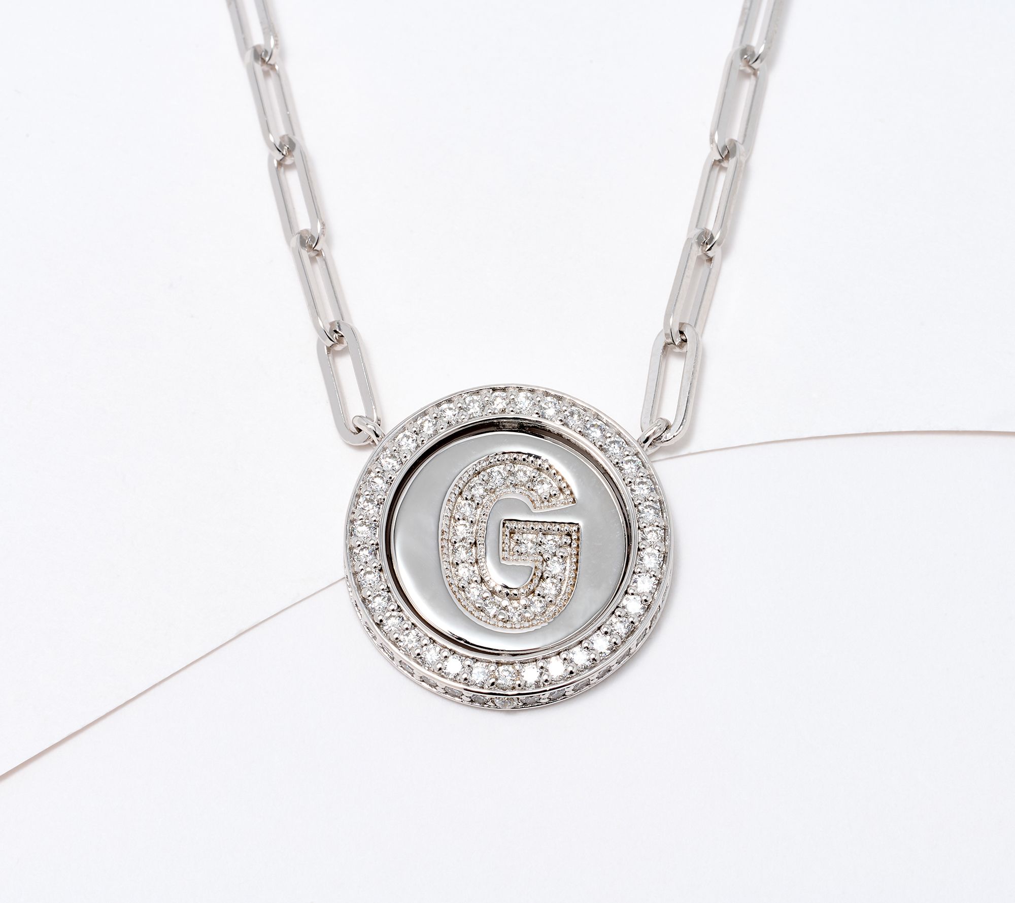 JEN by Jennifer Miller Pave Lab Grown Diamond Initial Necklace