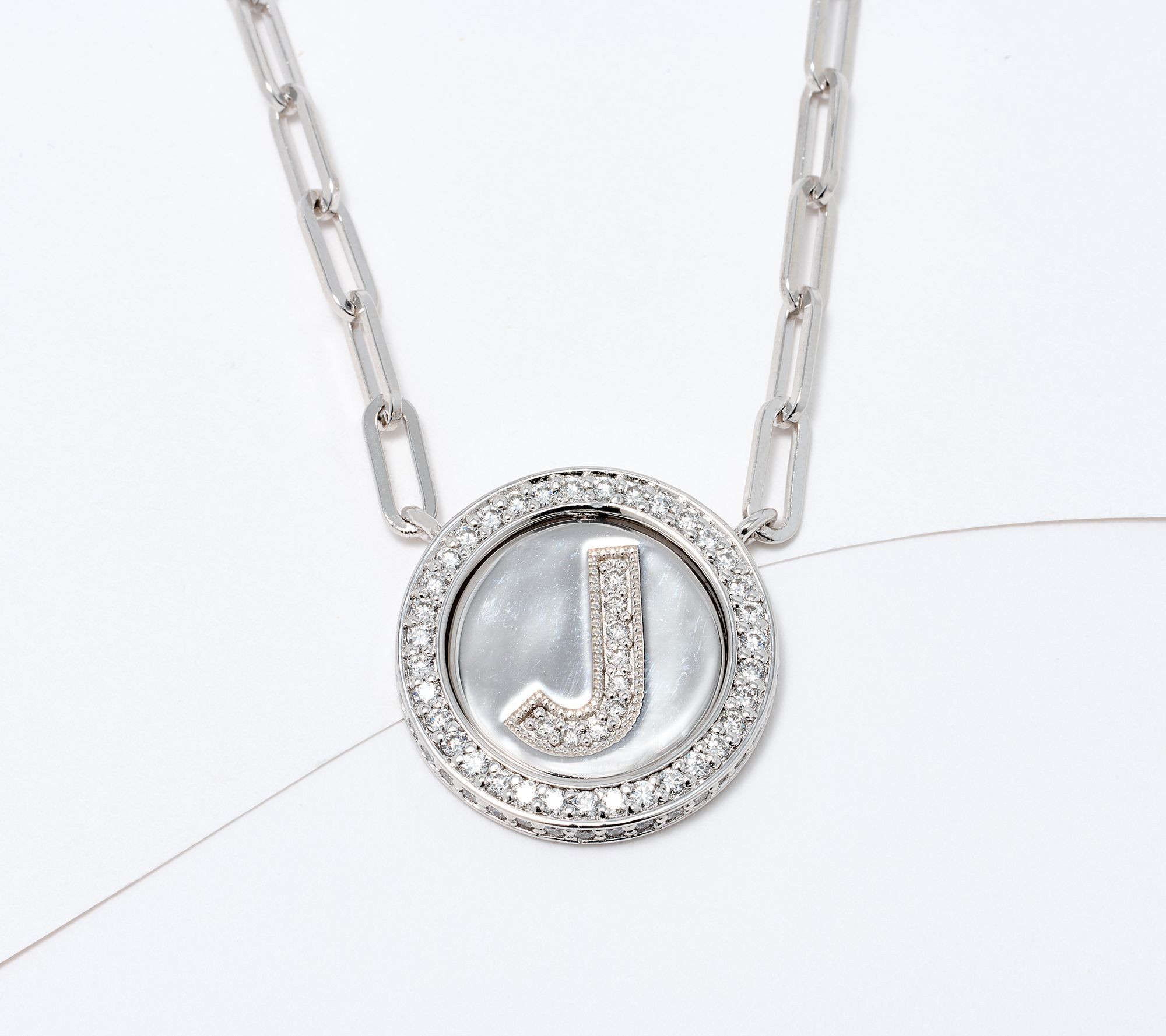JEN by Jennifer Miller Pave Lab Grown Diamond Initial Necklace