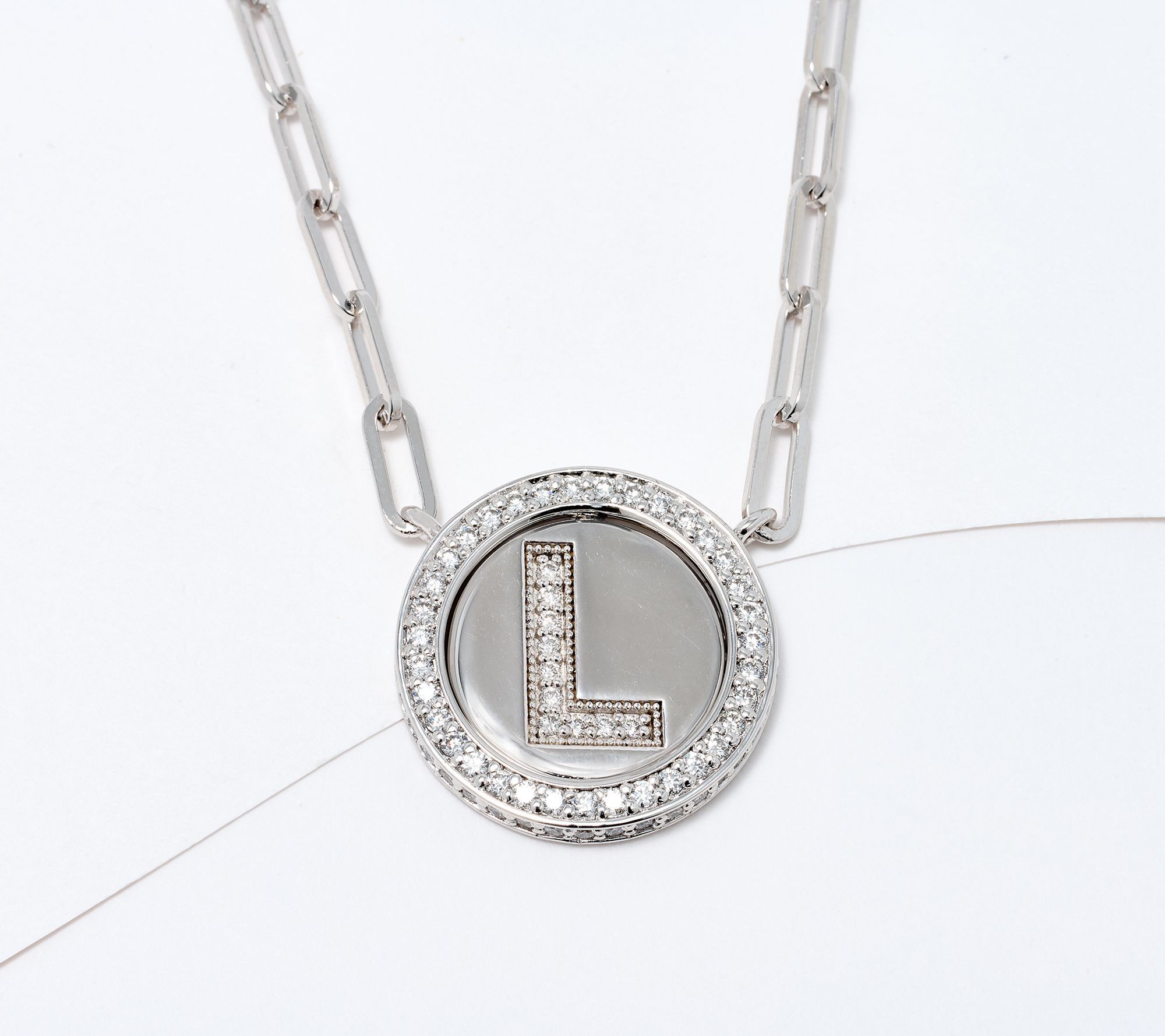 JEN by Jennifer Miller Pave Lab Grown Diamond Initial Necklace
