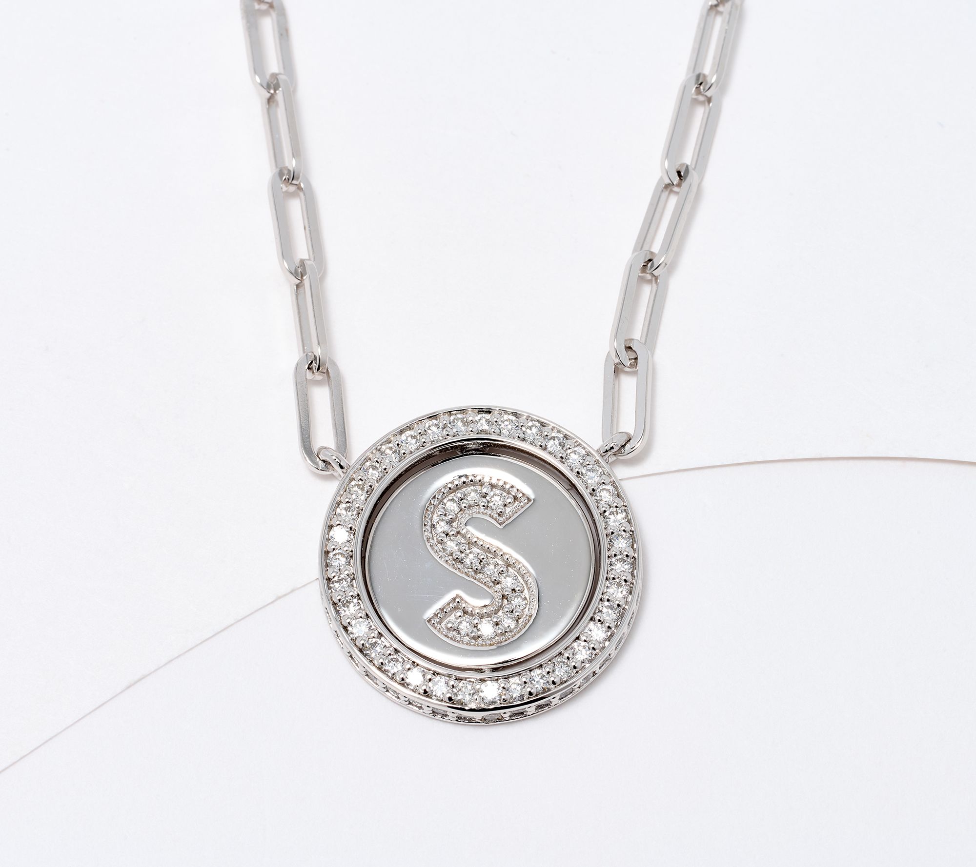 JEN by Jennifer Miller Pave Lab Grown Diamond Initial Necklace