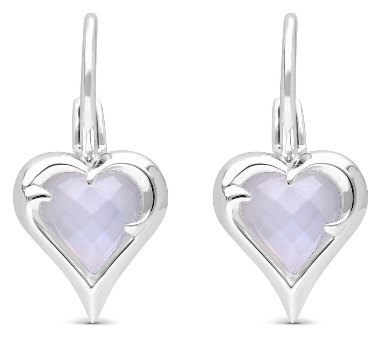 Margo Manhattan Sterling Silver Moonstone LoveEarrings