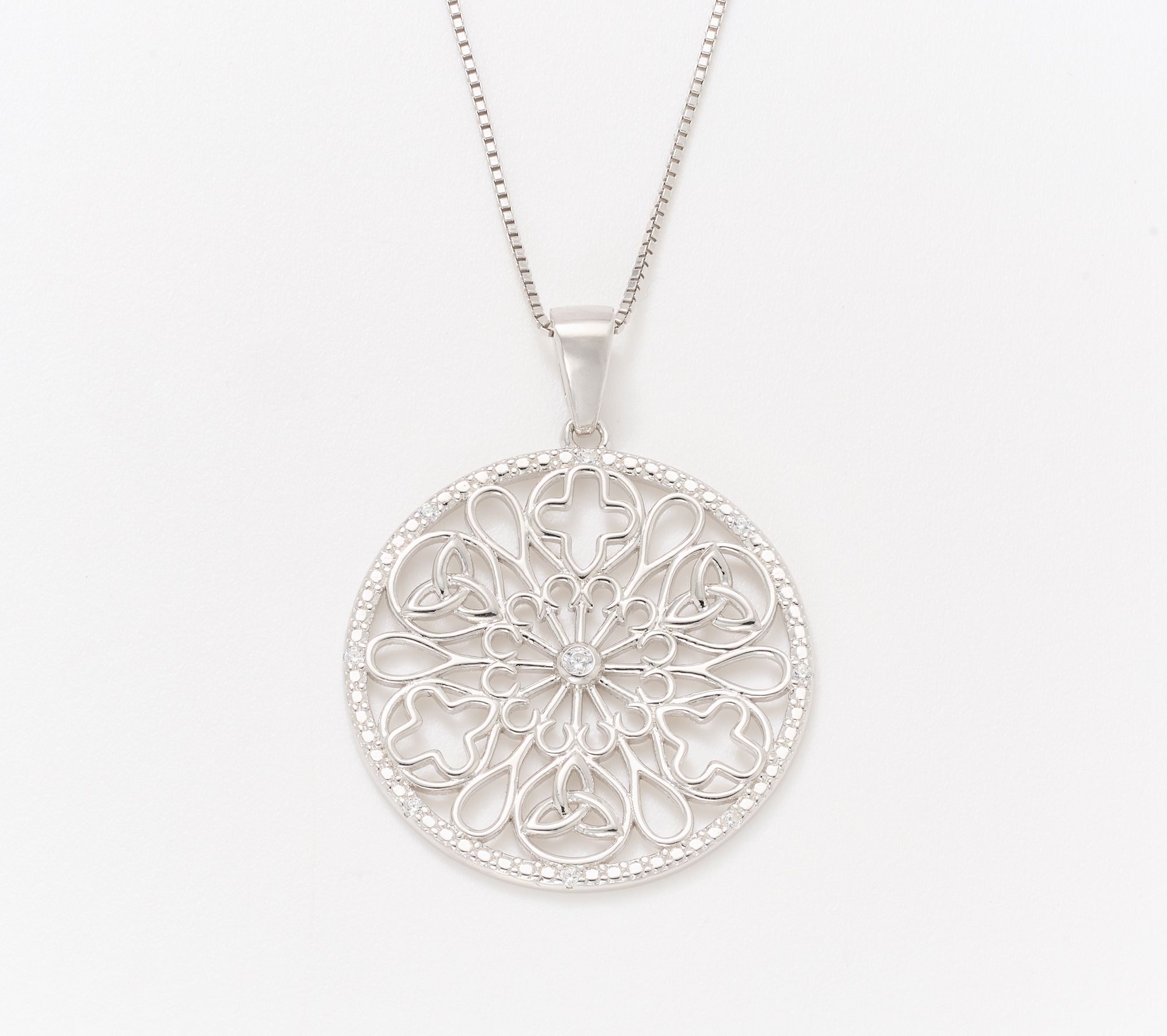 Solvar Sterling Silver Church Window Pendant