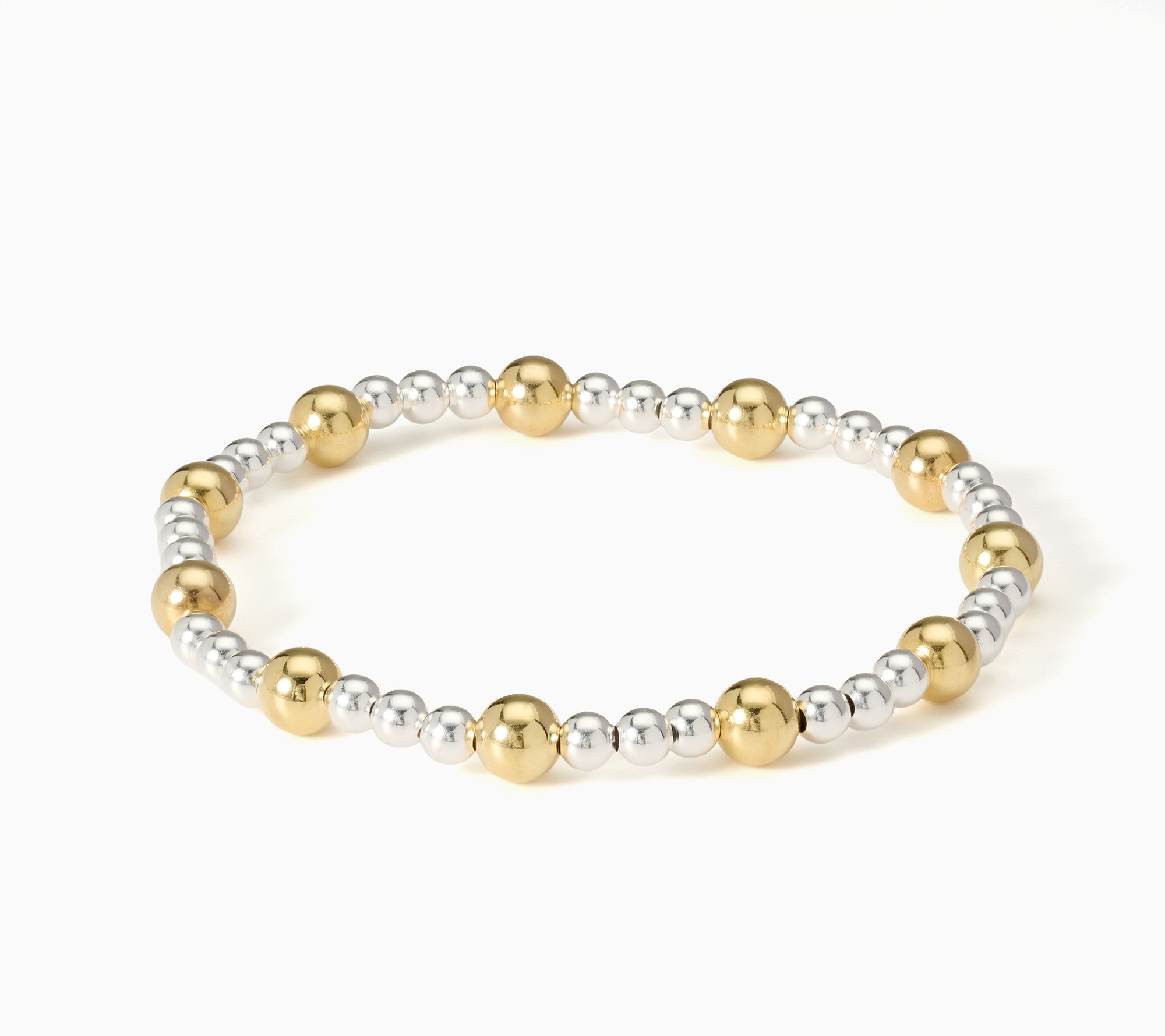 UltraFine 950 Silver Stretch Beaded Bracelet