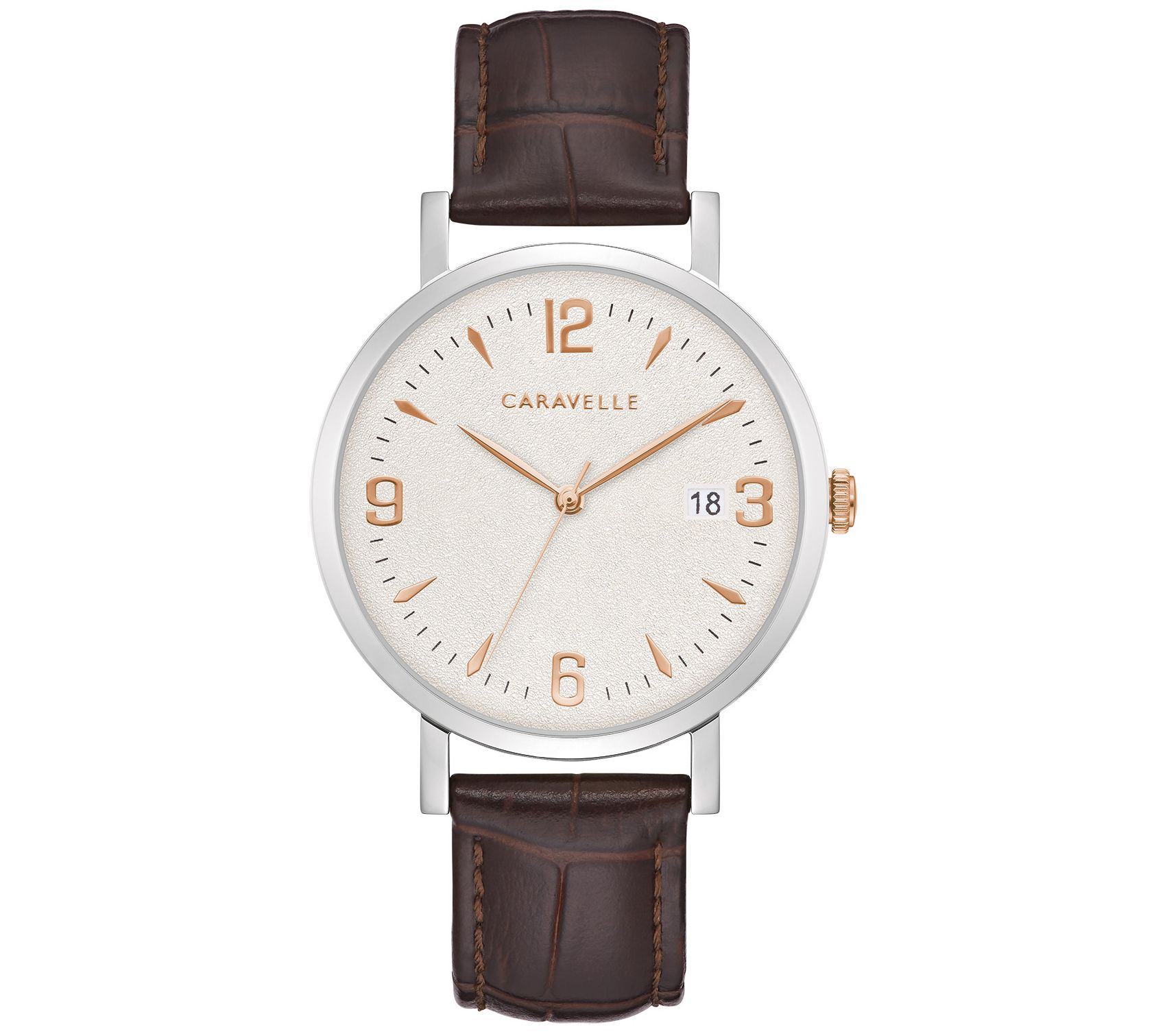 bulova men's leather watch