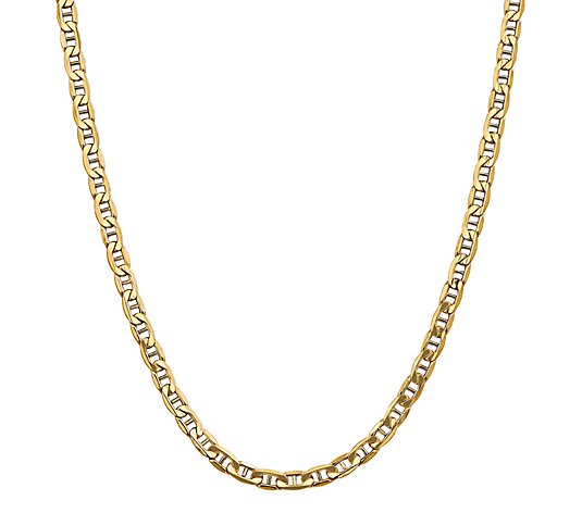 14K Gold 18" Marine Link Necklace, 11.0g