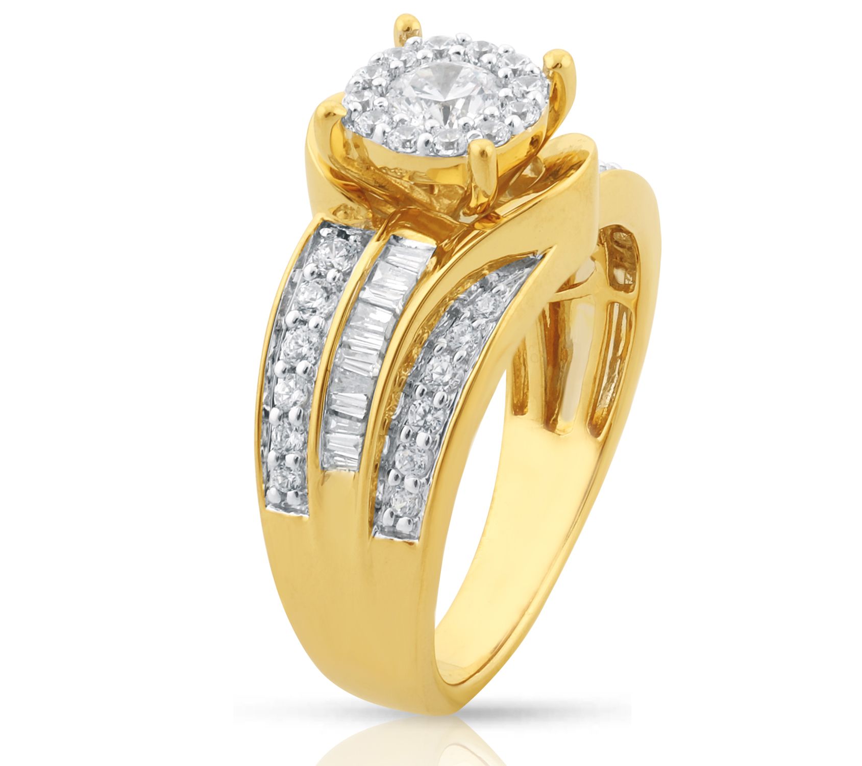 Affinity 1.00 cttw Diamond Ring, 14K Gold - QVC.com