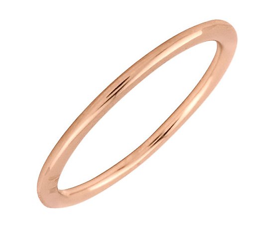 Simply Stacks Sterling 18K Rose Gold-Plated 1.5mm Ring