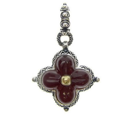 Barbara Bixby Sterling Flower Charm, 18K