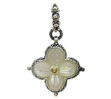 Barbara Bixby Sterling Flower Charm, 18K