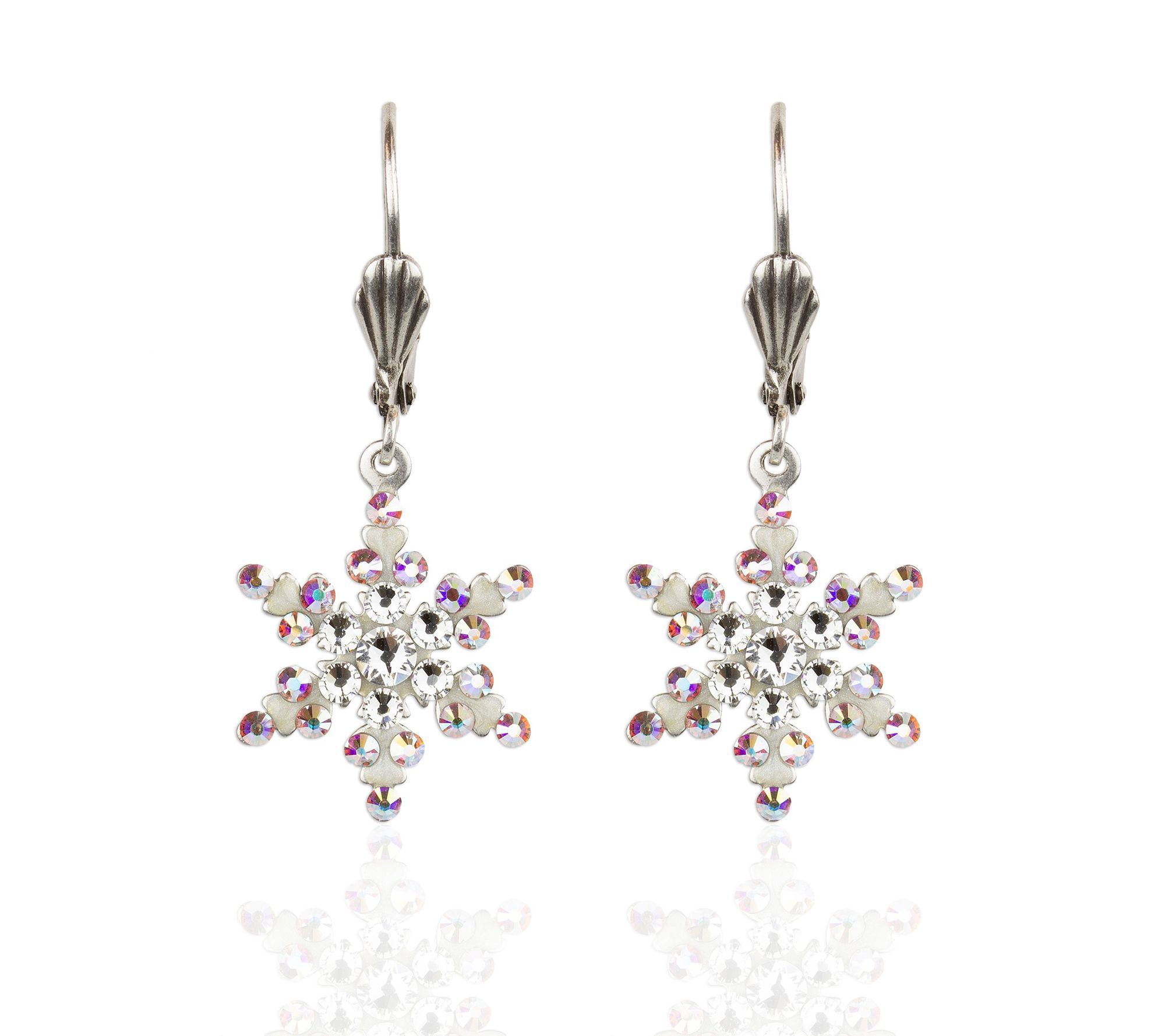 Anne Koplik Crystal Snowflake Earring