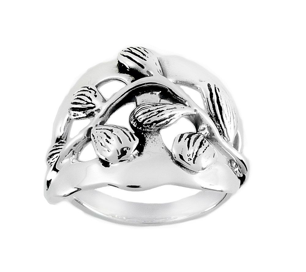 Hagit Sterling Branch & Leaf Ring