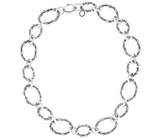 Peter Thomas Roth Sterling Signature Oval LinkNecklace,135.0g
