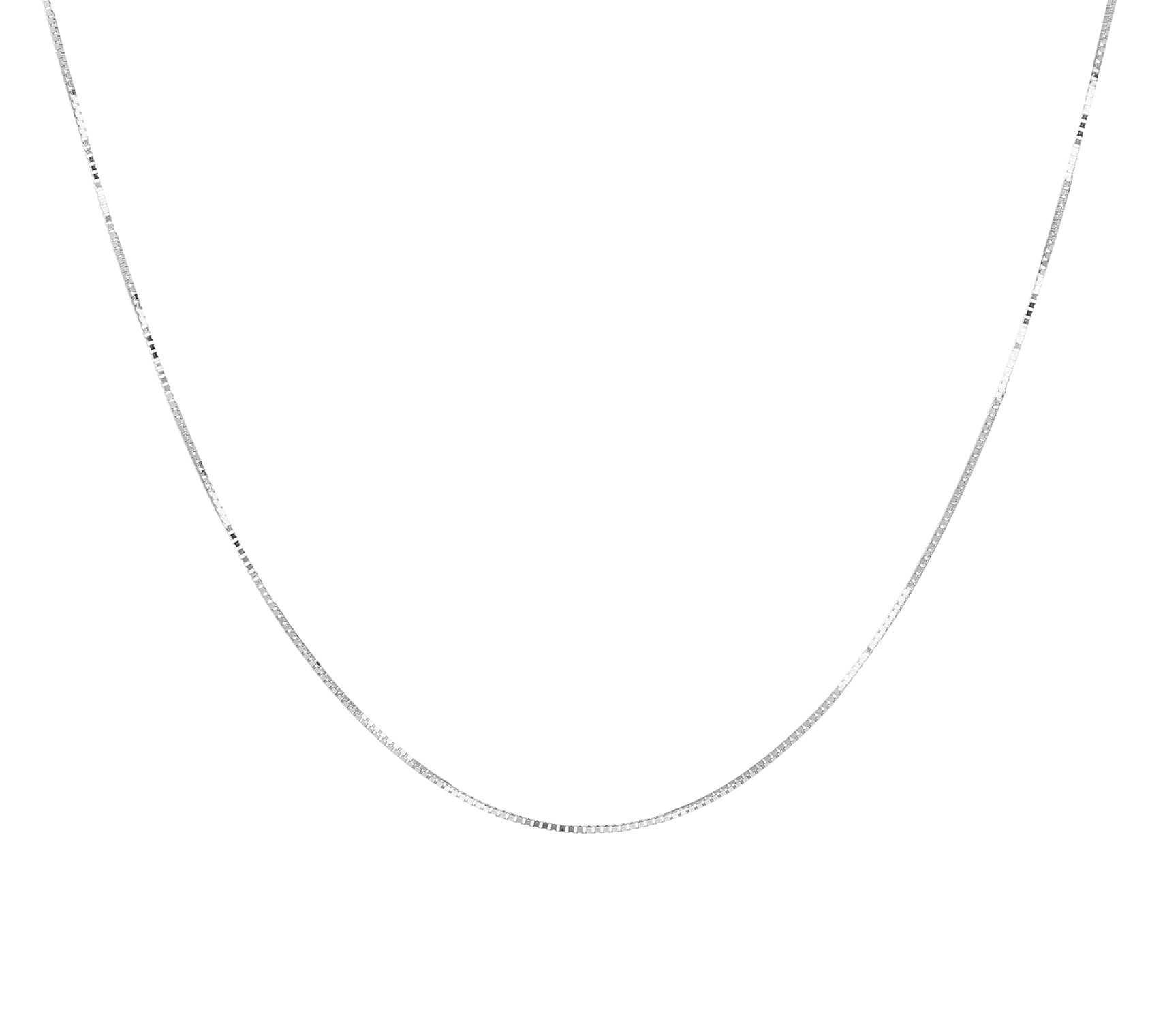 Italian Gold 15" Fine Box Chain Necklace, 10K Gold