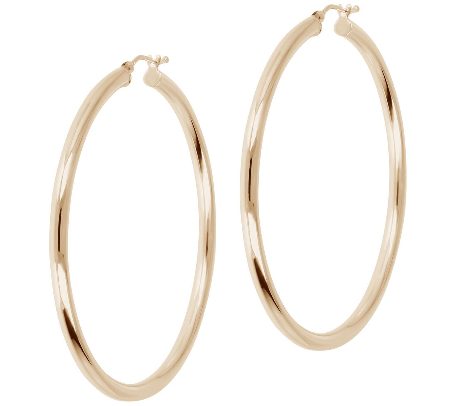 EternaGold 2" Polished Hoop Earrings