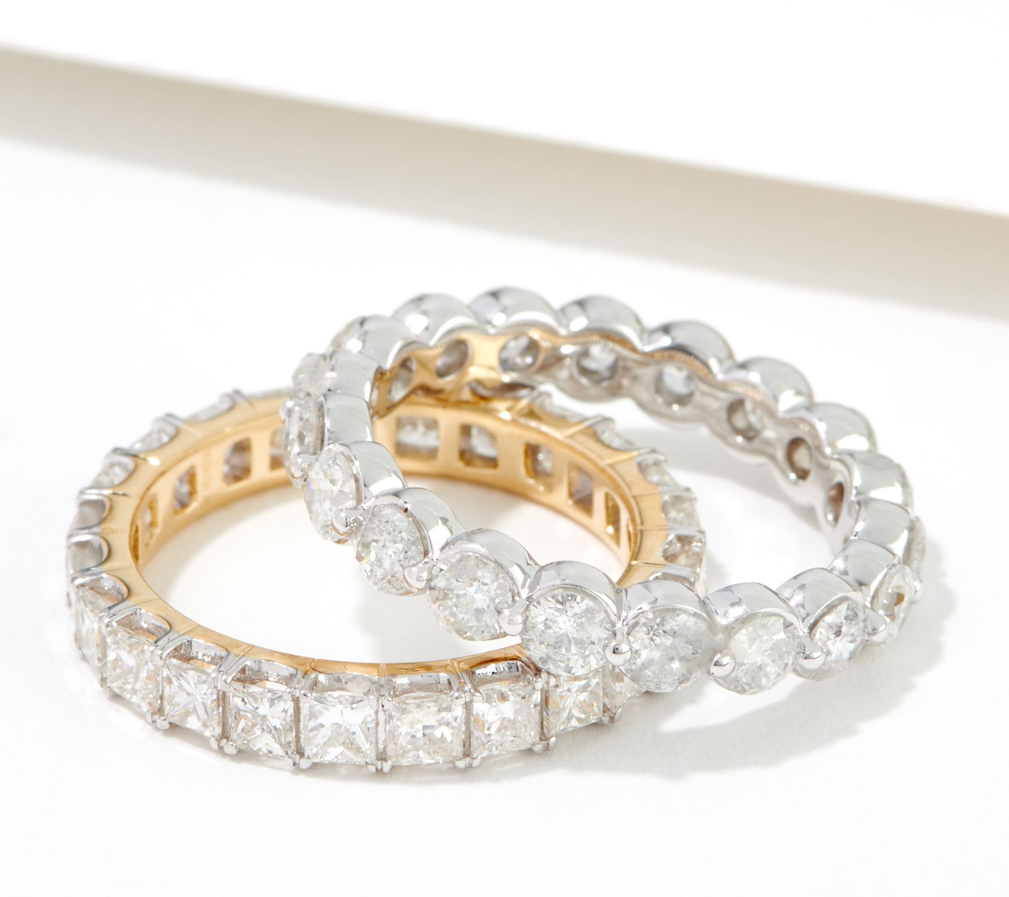 Affinity Diamonds 2cttw Princess or Round 14K Eternity Ring - QVC.com