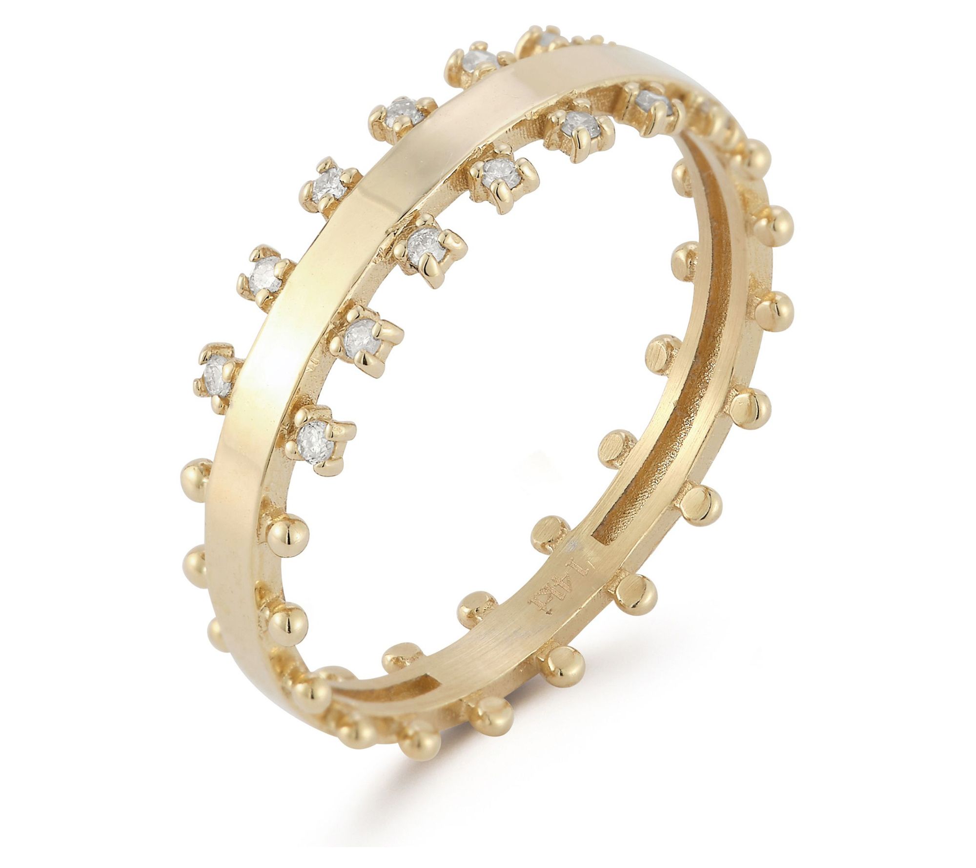 Luminosa Gold Diamond Band Ring, 14K