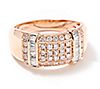 Affinity Diamonds Pink & White Diamond Band Ring, 0.50cttw, 14K