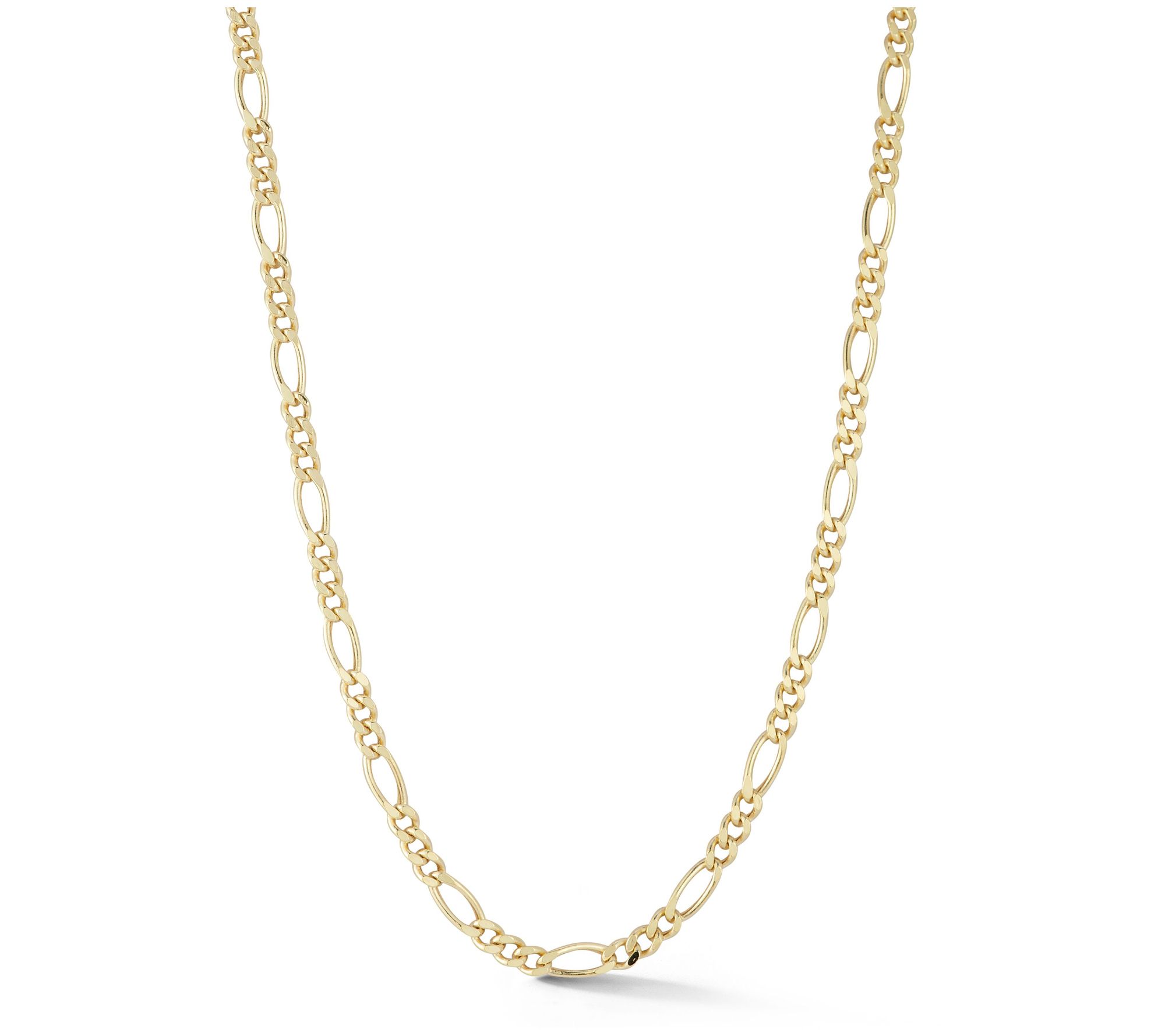 Italian Gold Figaro Chain Necklace, 14K