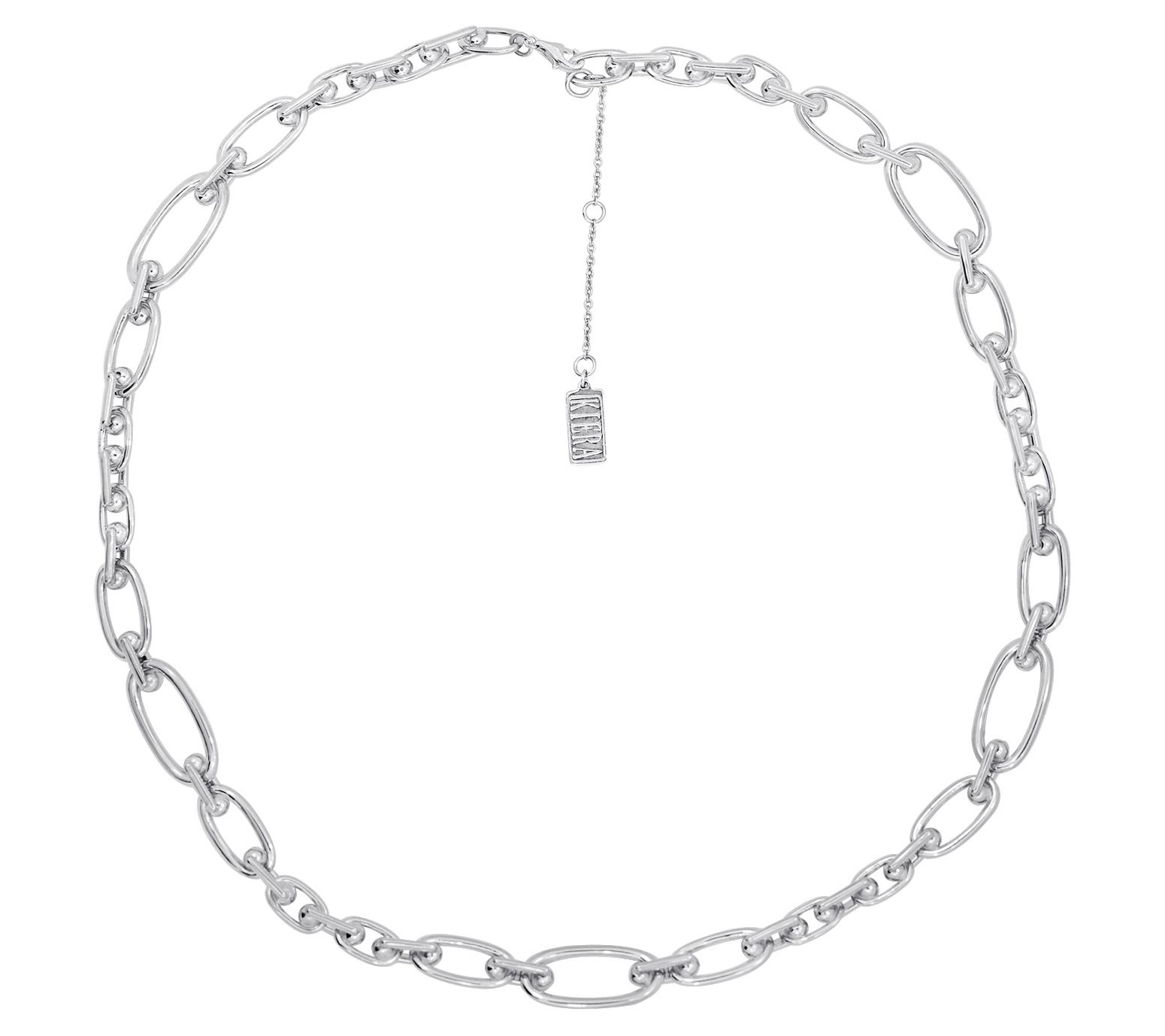 Sterling Silver Figaro Chain Link Necklace