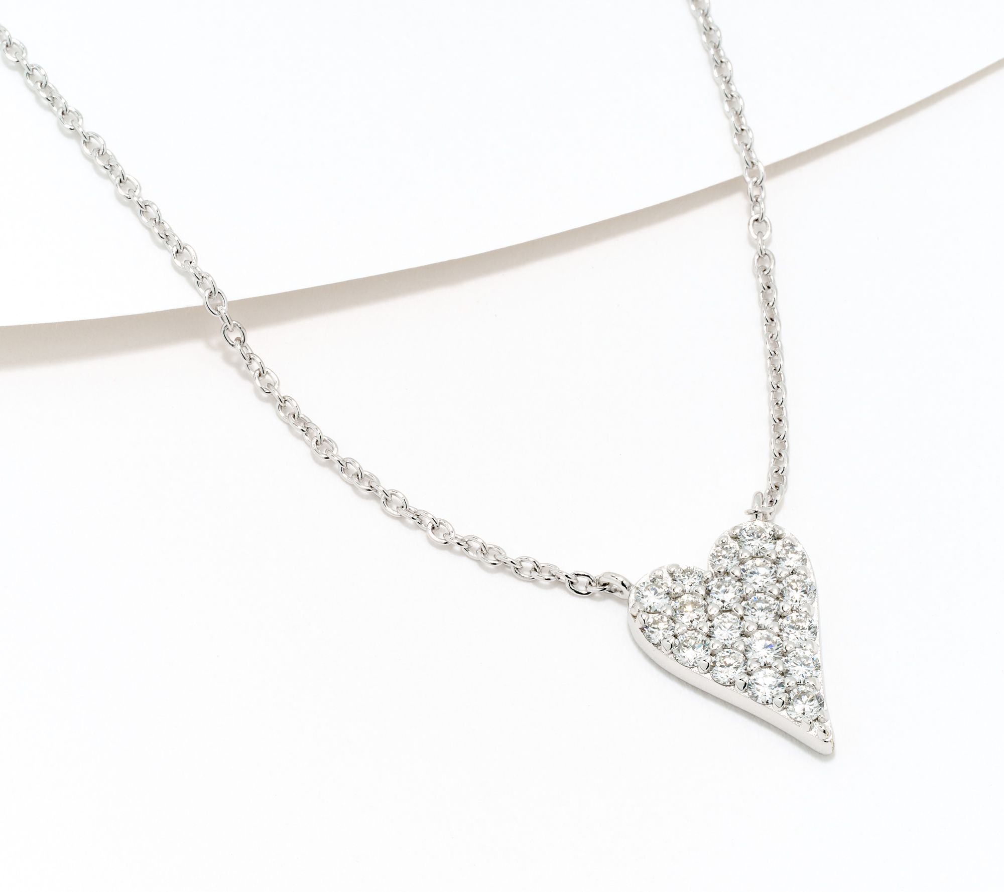 Jen by Jennifer Miller 0.5cttw Lab Grown Signature Heart Necklace