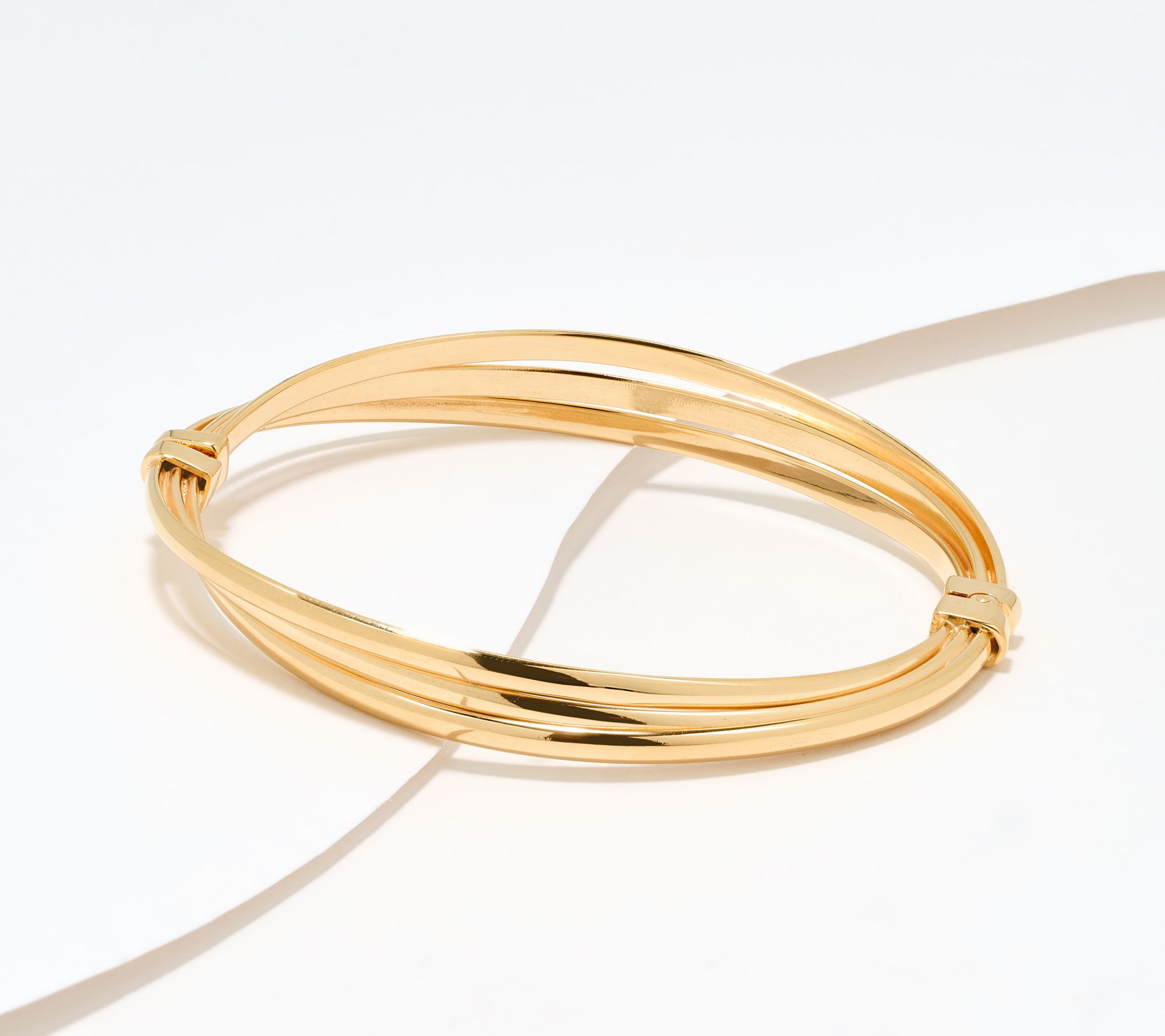 UltraFine 950 Silver Triple Layer Stacked Bangles