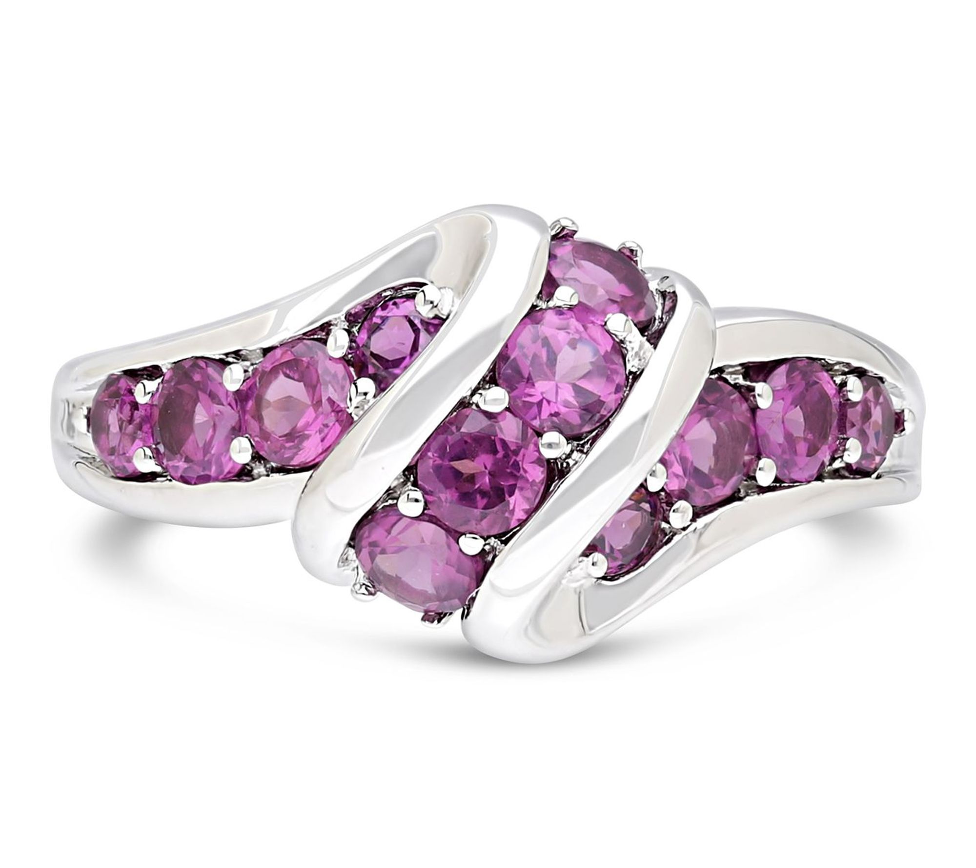 Ariva Sterling Silver Rhodolite Ellie Ring
