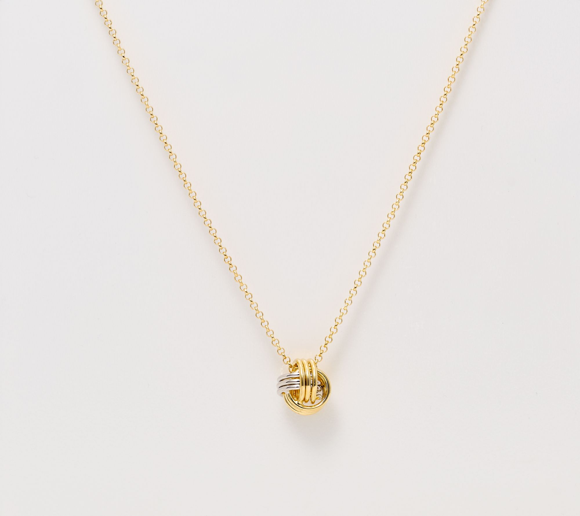 David Markstein Polished Love Knot Slide Necklace