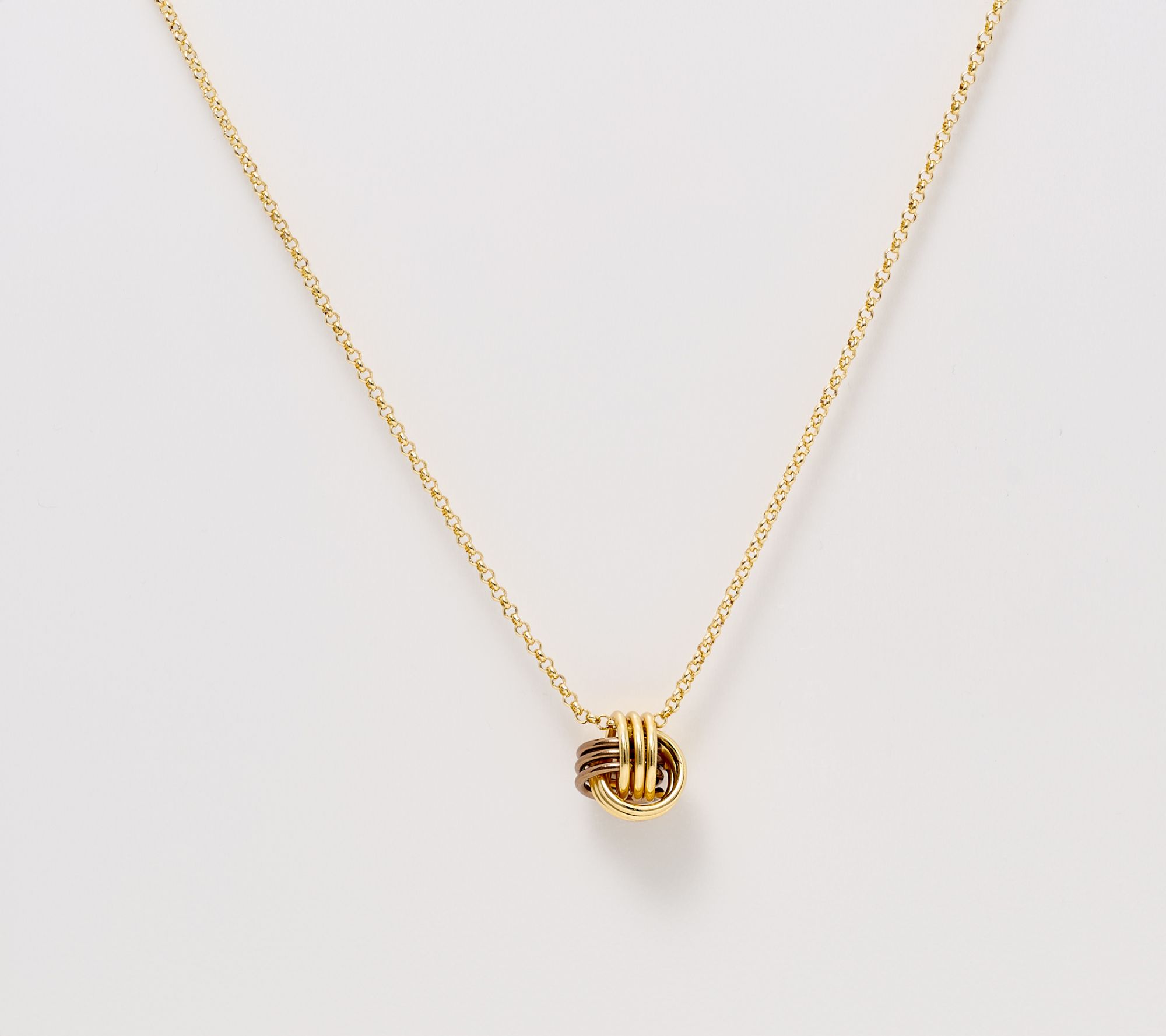 David Markstein Polished Love Knot Slide Necklace