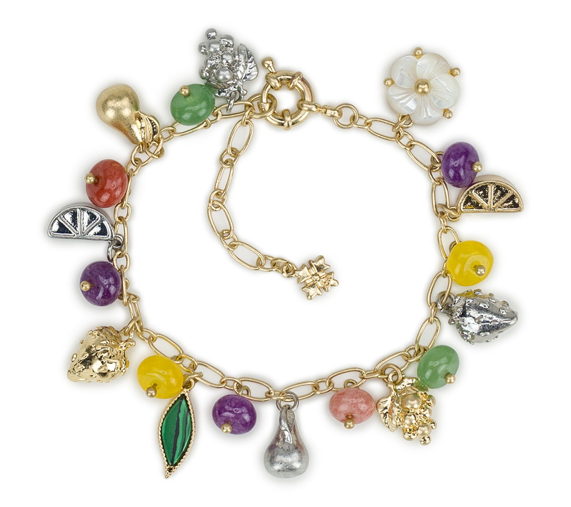  Patricia Nash Fruit Collection Charm Bracelet