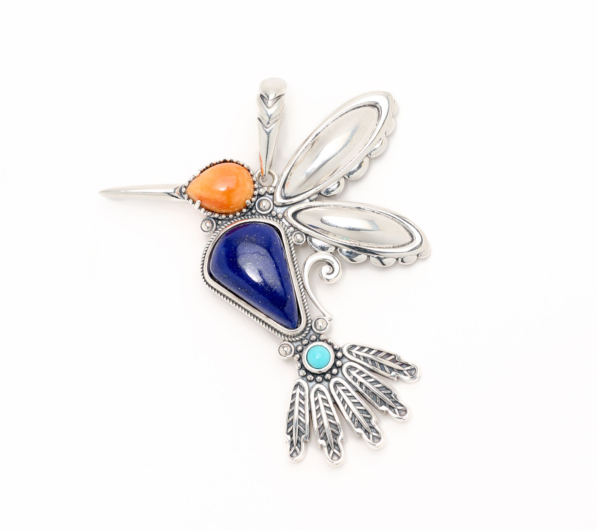 American West Sterling Gemstone Hummingbird Enhancer