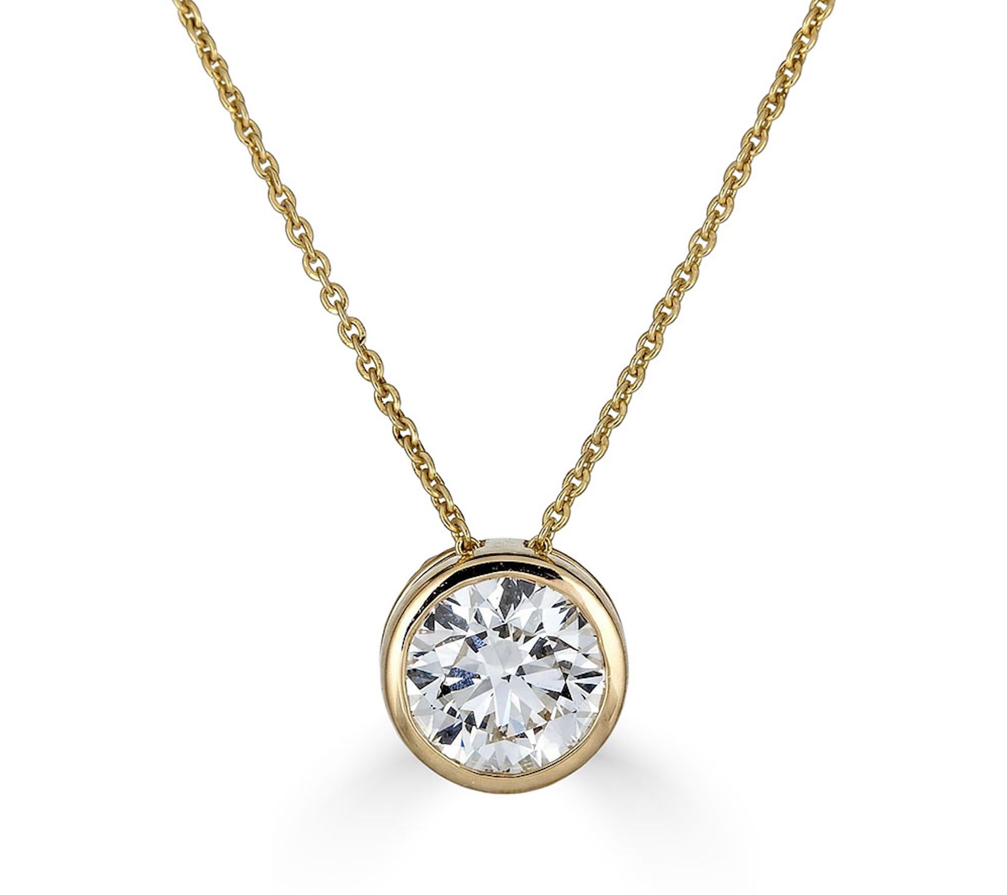 Vida Lab Diamonds 2.00 cttw Lab Grown SolitaireNecklace, 14K