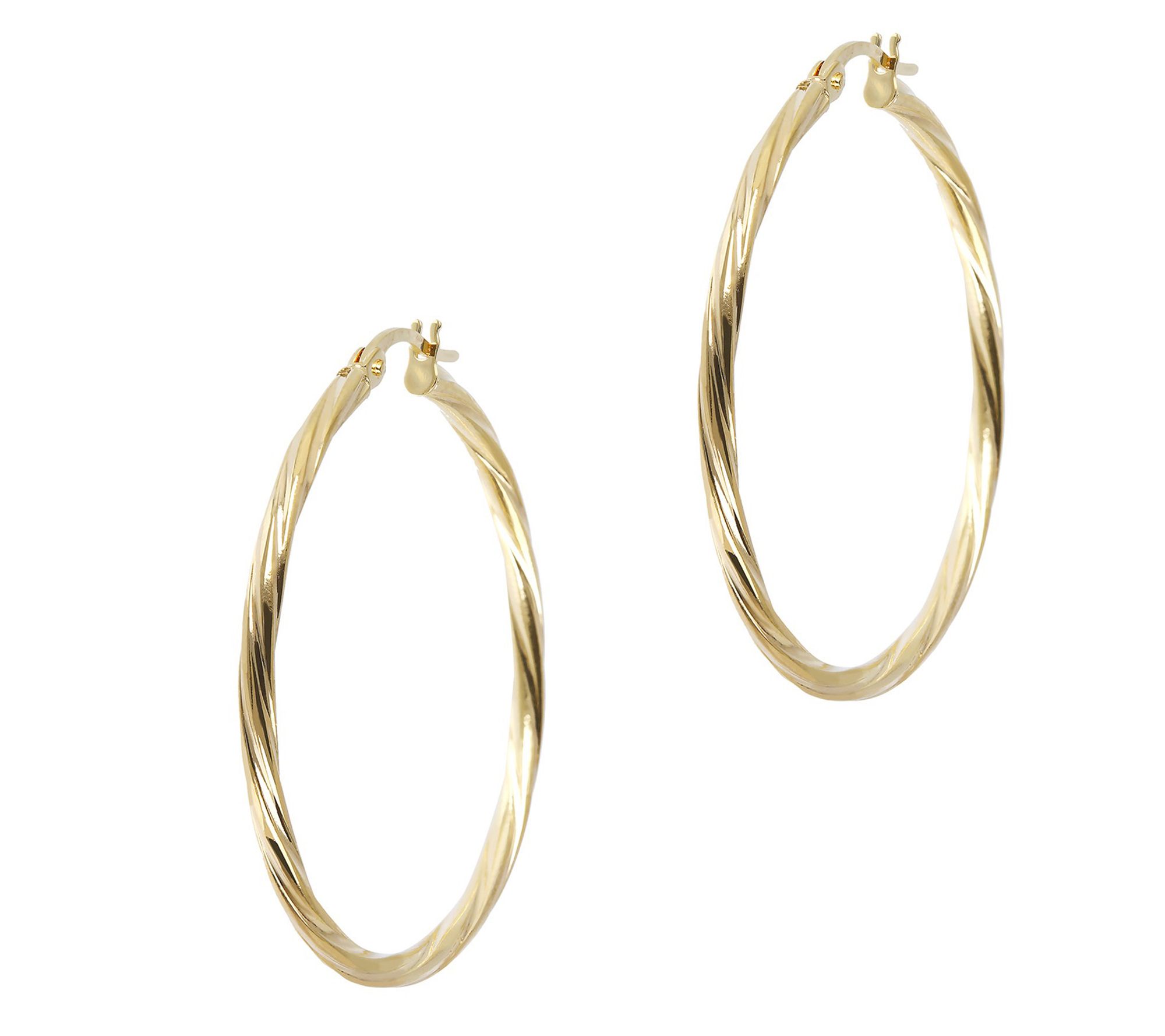 9ct Gold Star Creole Hoop Earring 