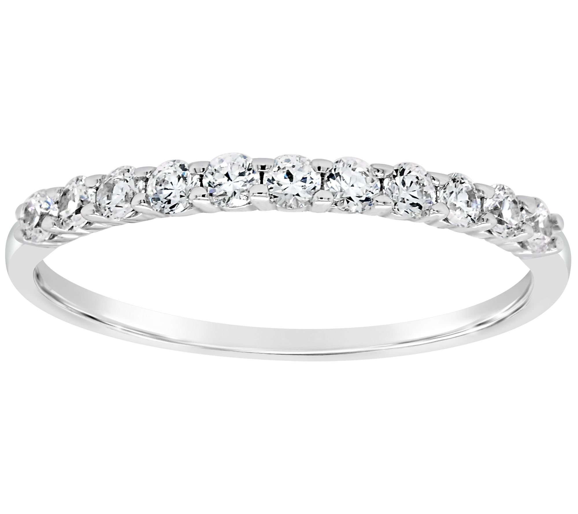 Affinity 14K Gold 3/10 cttw 11-Stone Diamond Band Ring