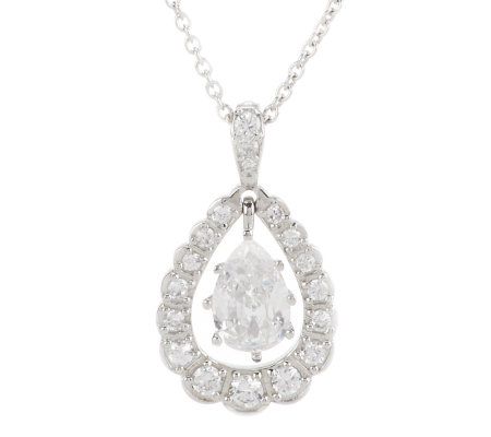 Smithsonian Sherman Simulated Diamond Necklace - QVC.com