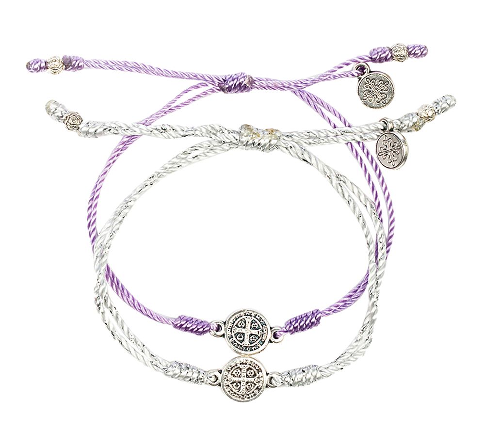 My Saint My Hero Breathe Blessing SilvertoneBracelet Set