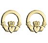 Solvar Claddagh Stud Earrings 14KGold