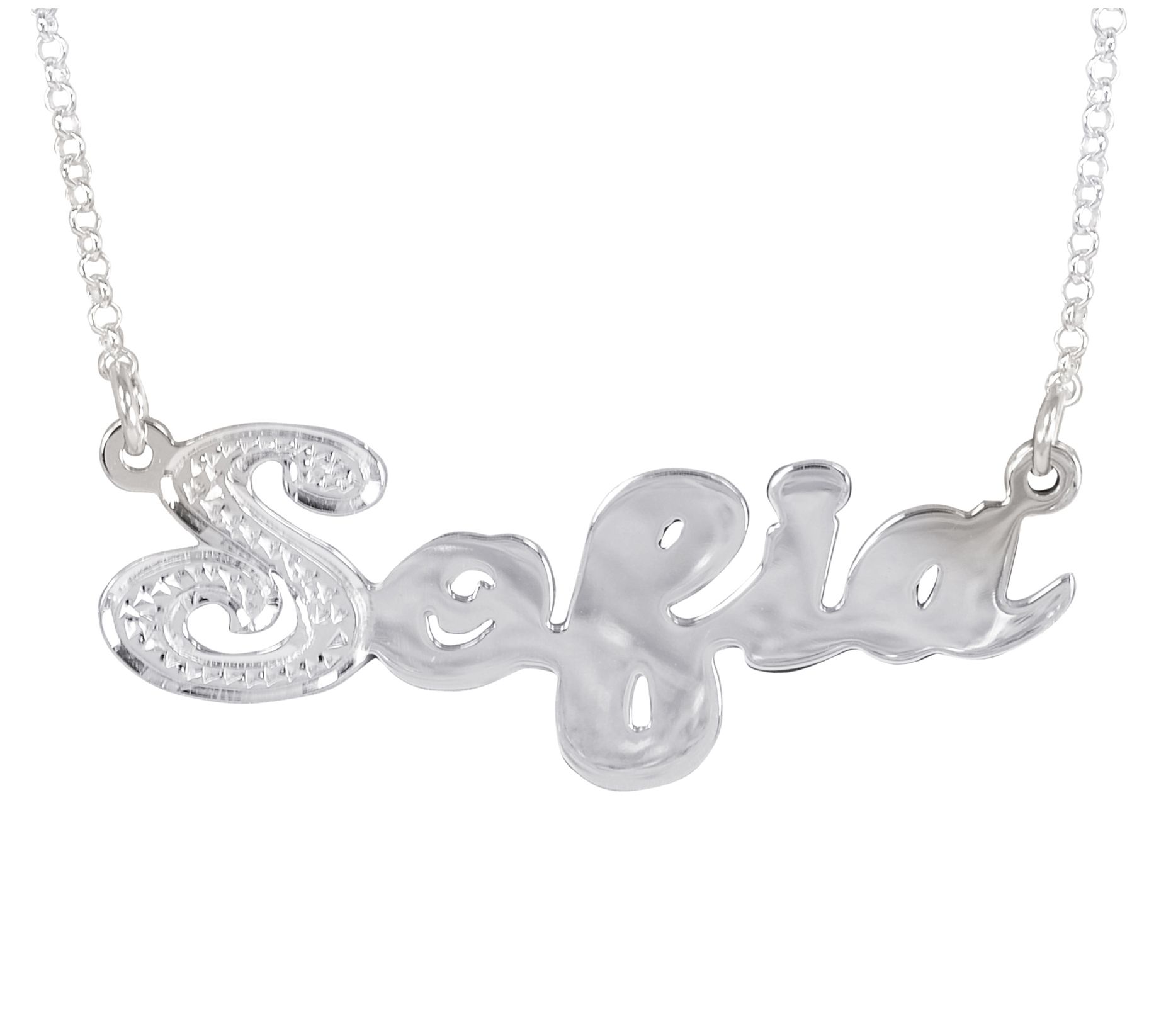 Qvc store name necklace