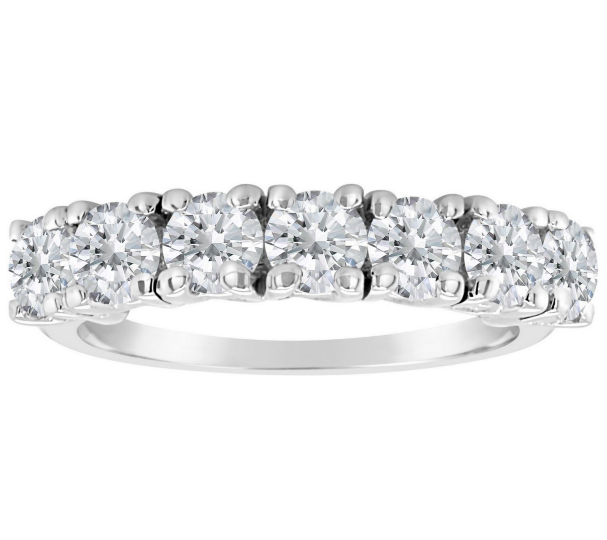 Affinity 1.40 cttw 7-Stone Diamond Band Ring, 14K Gold