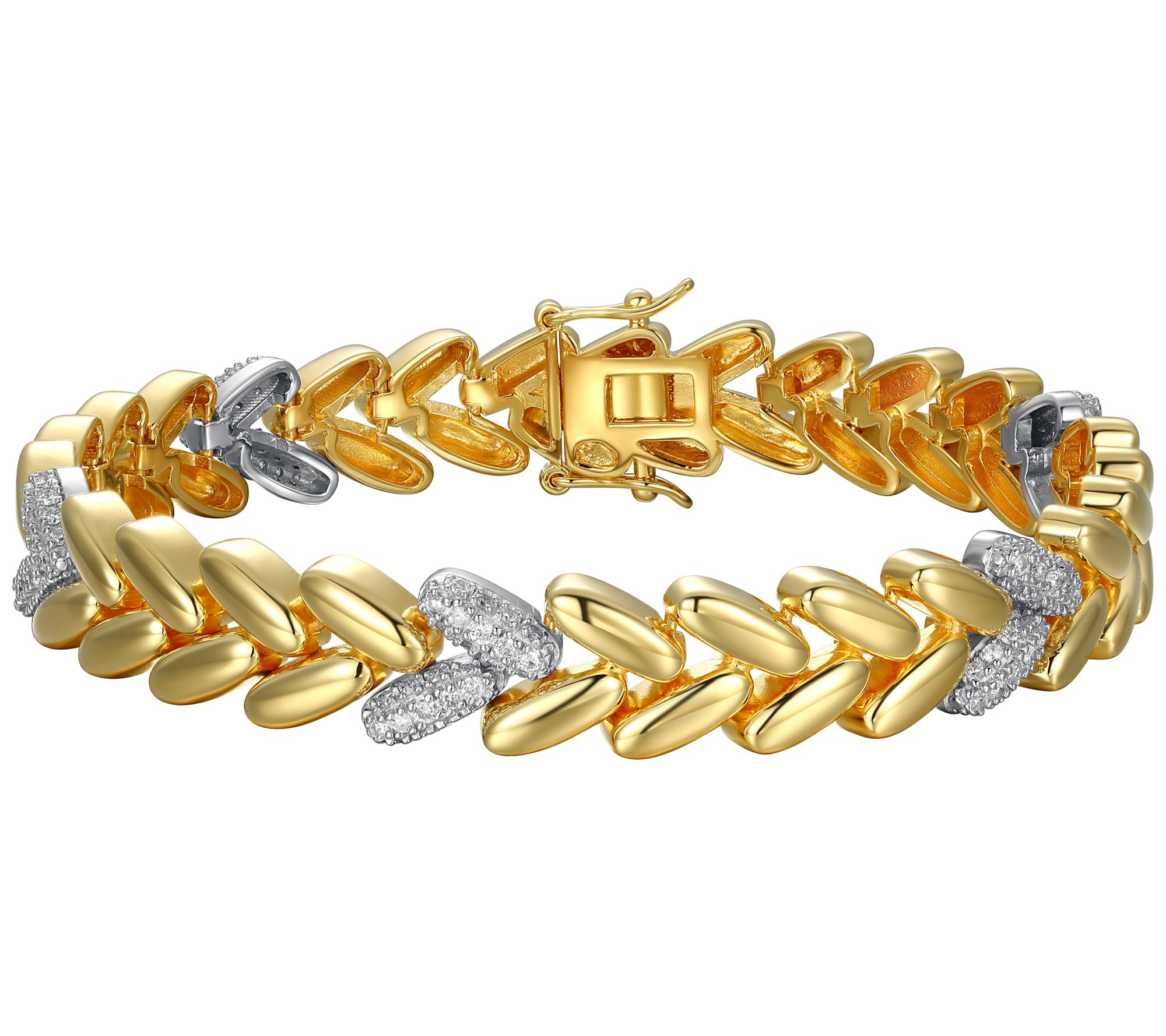 Gold Plated Laurel Leaf bracelet - LAURIER - Detail de Mode