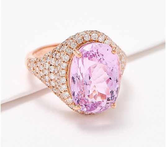 Effy Primrose Kunzite & Diamond Ring, 14K Rose Gold