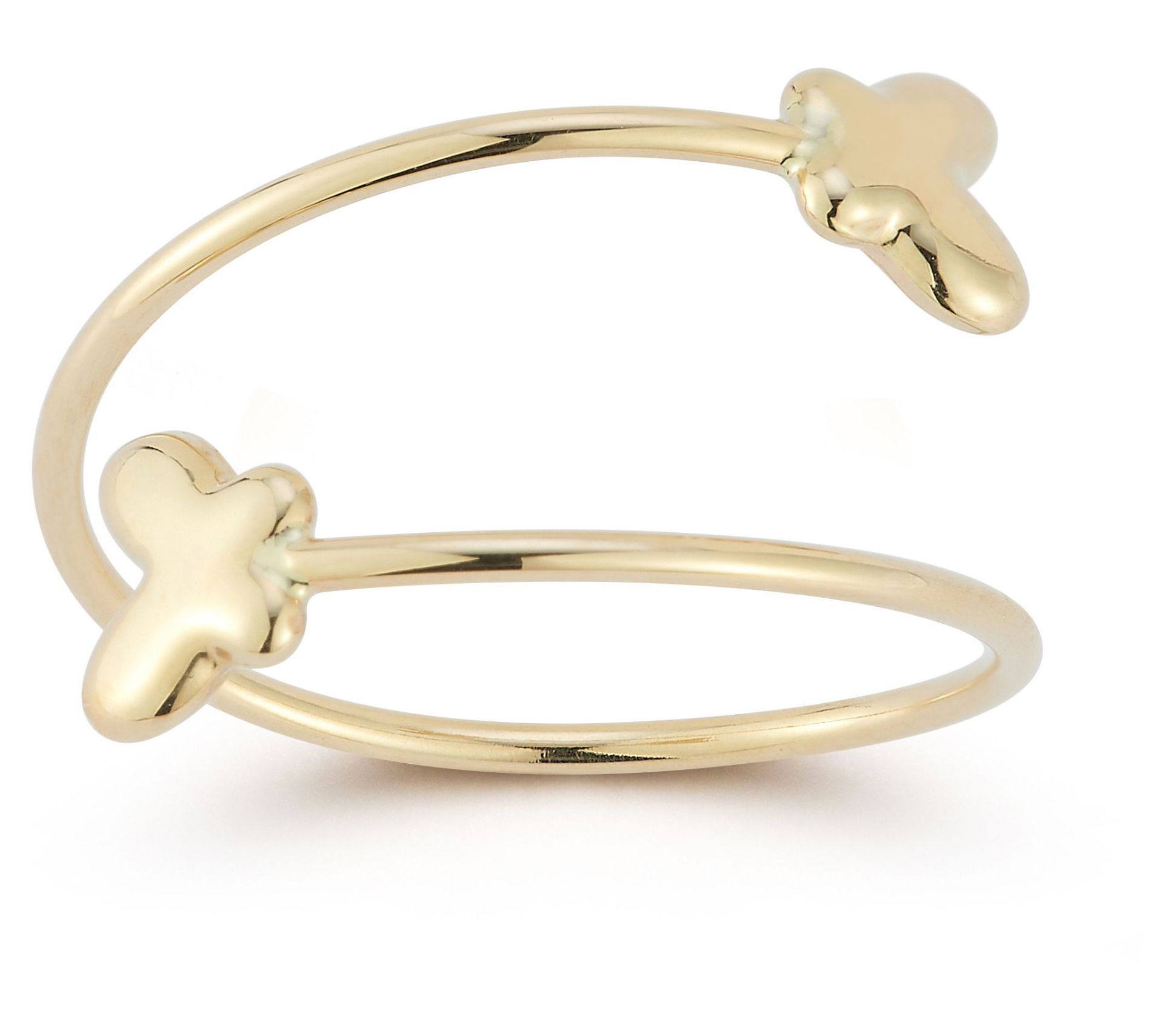 Luminosa Gold Adjustable Butterfly Wrap Ring, 14K