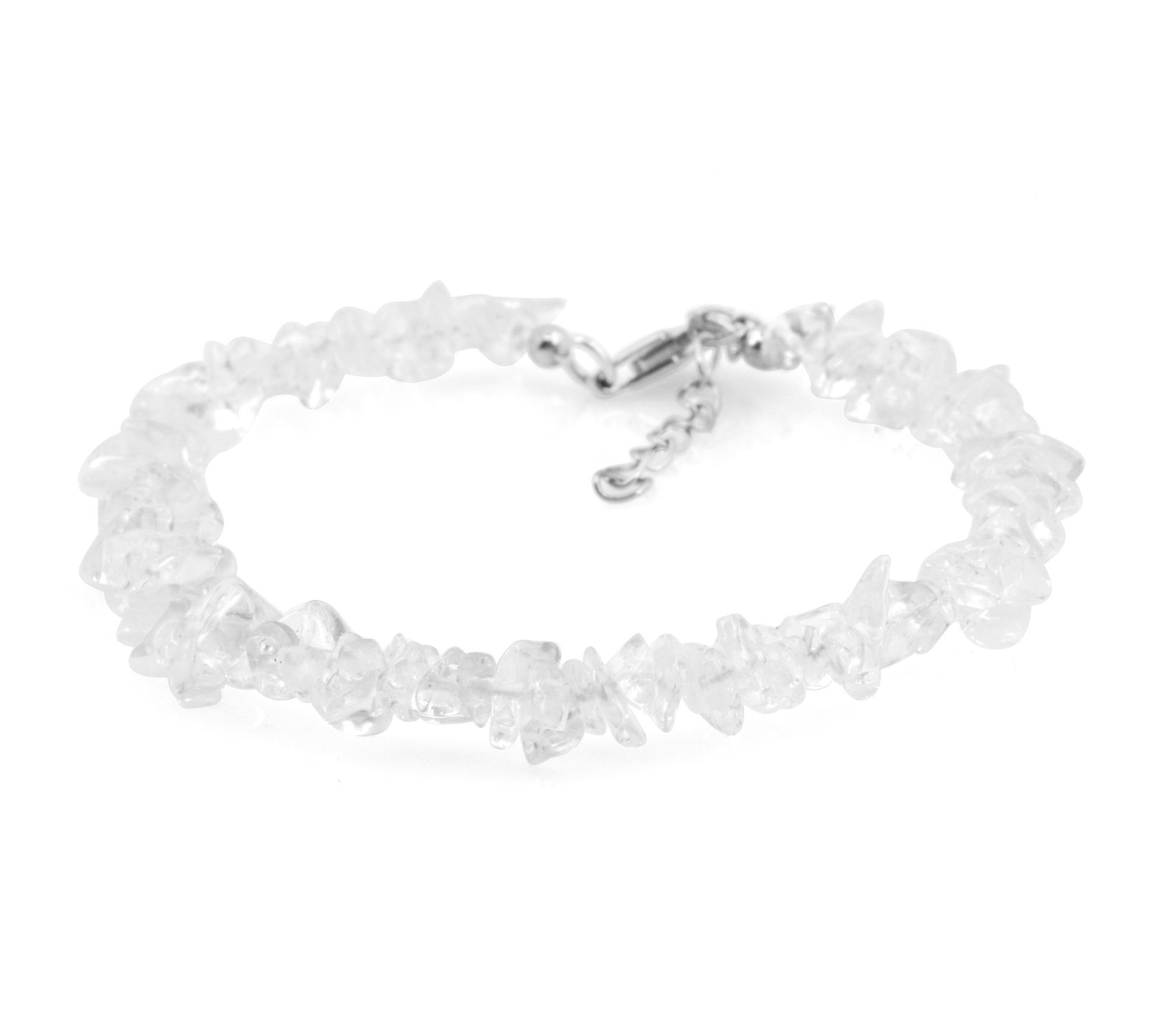 Sterling Silver Uncut Multi-Gemstone Beaded Bracelet