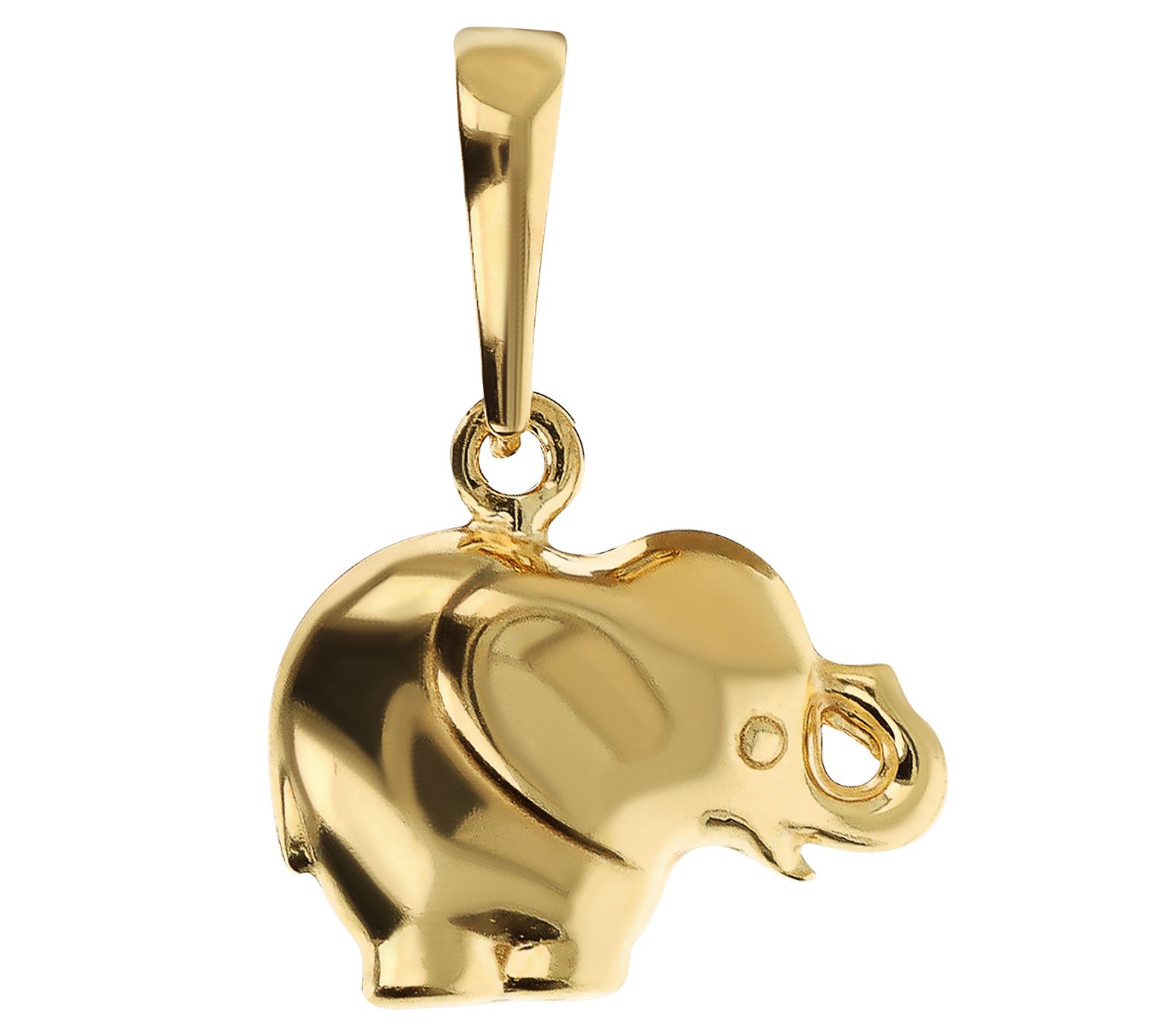 Ultrafine Silver Elephant Pendant