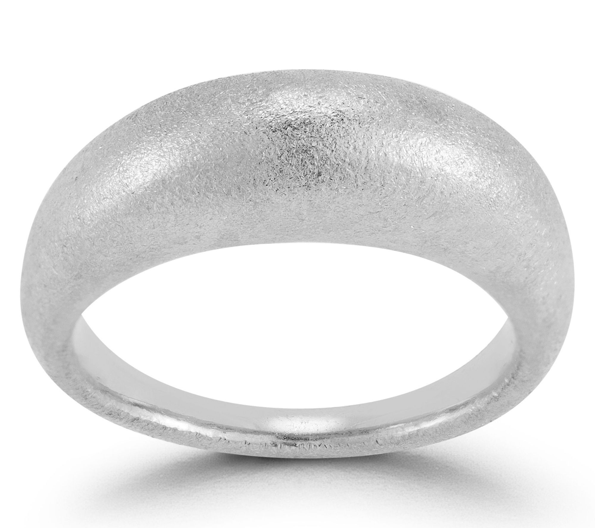 Sterlina Silver Satin Dome Ring, Sterling