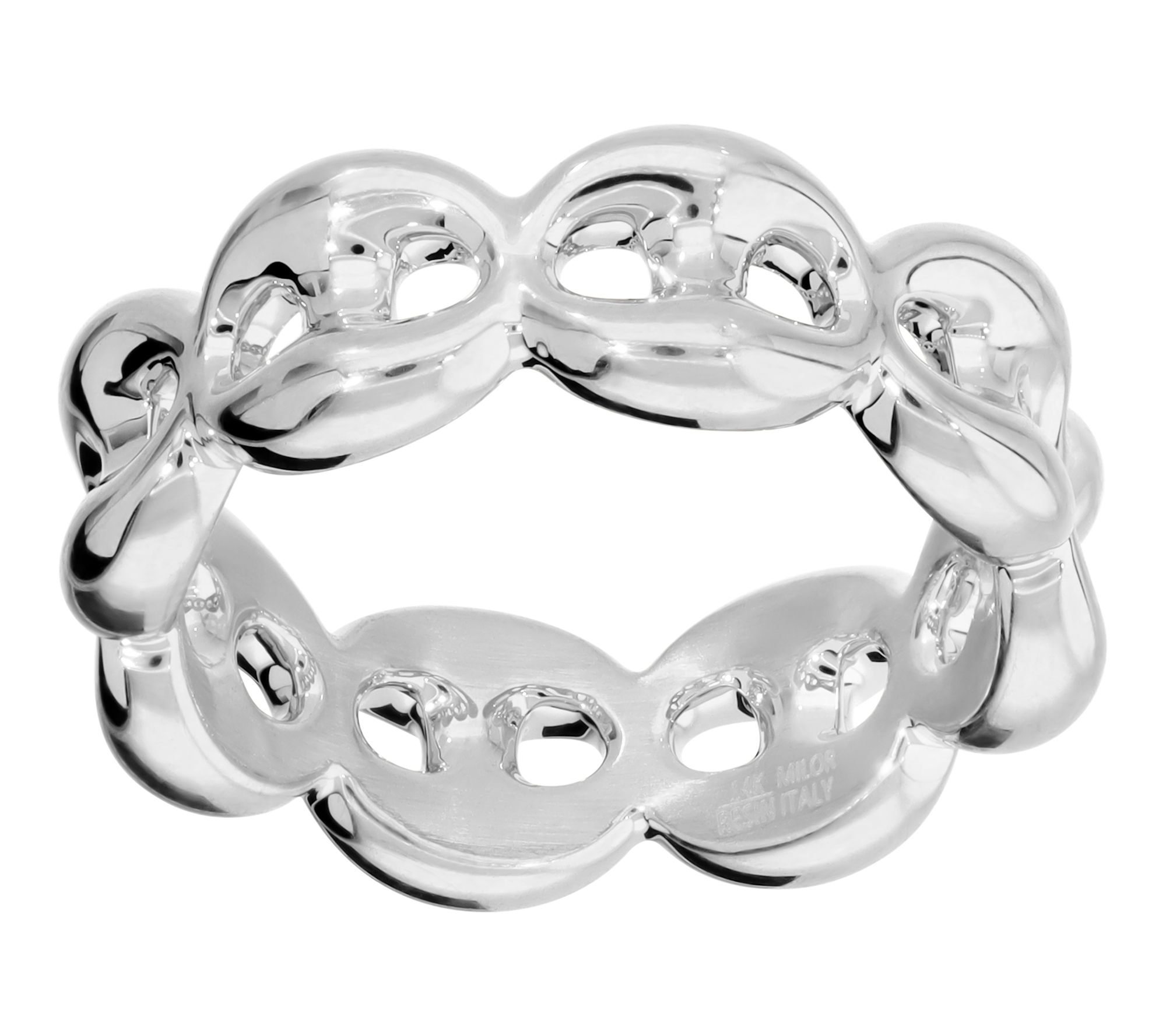 BellaOro Marine Link Ring, 14K Gold Over Resin