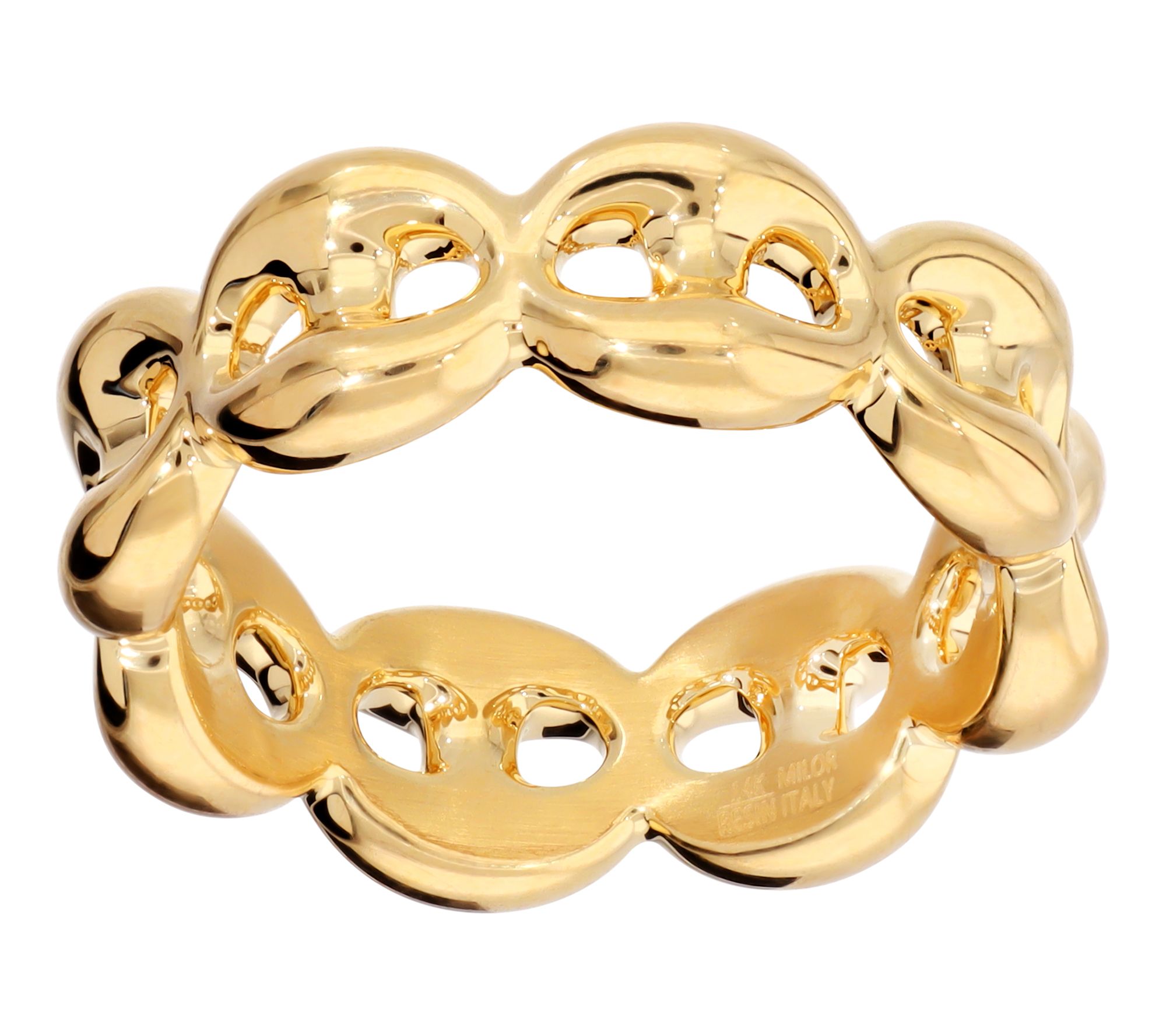 BellaOro Marine Link Ring, 14K Gold Over Resin