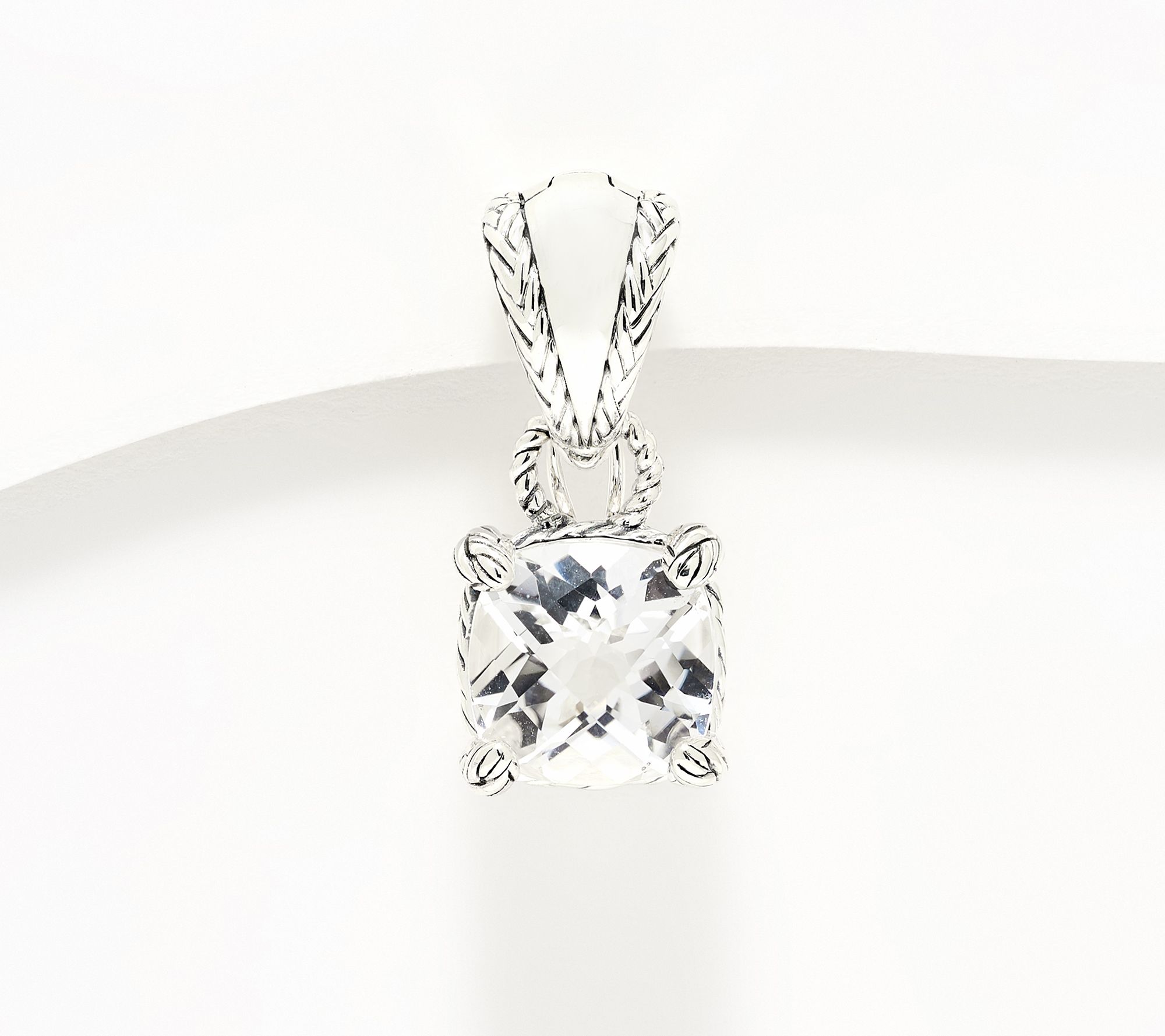 JAI Sterling Silver Legacy Woven Gemstone Enhancer