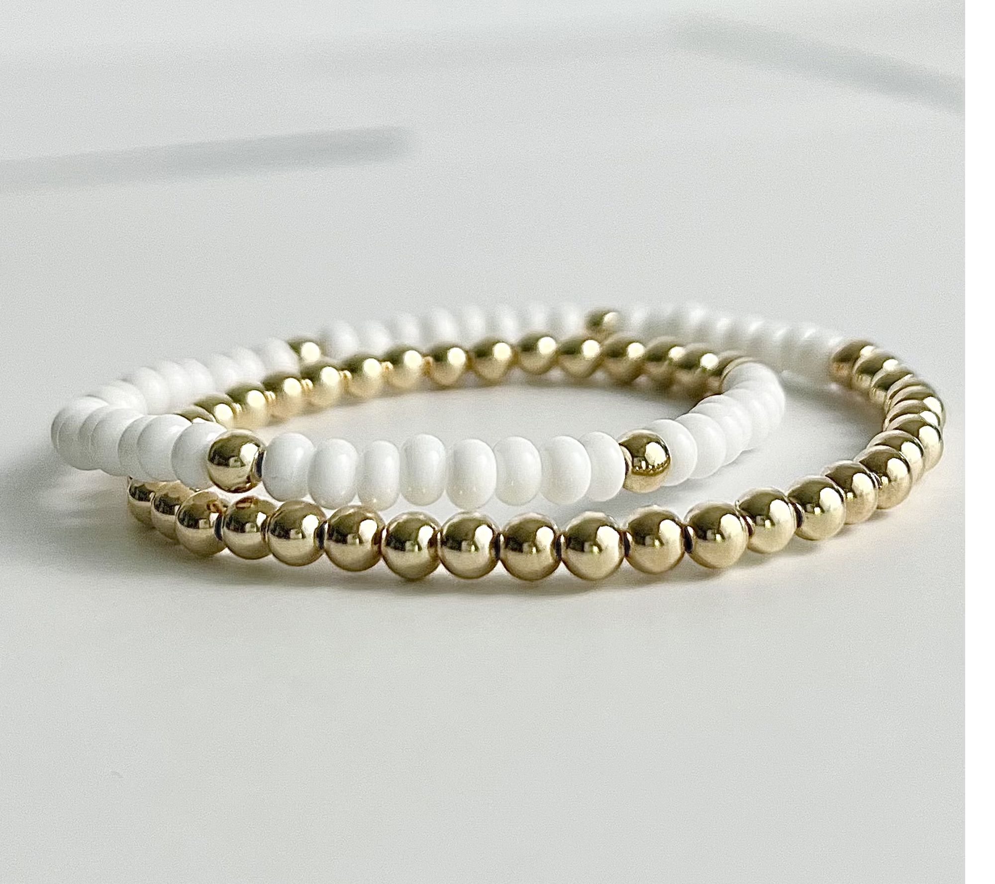 MaeMarie Wraps Pure Double Slip On Bracelets, 14K Gold