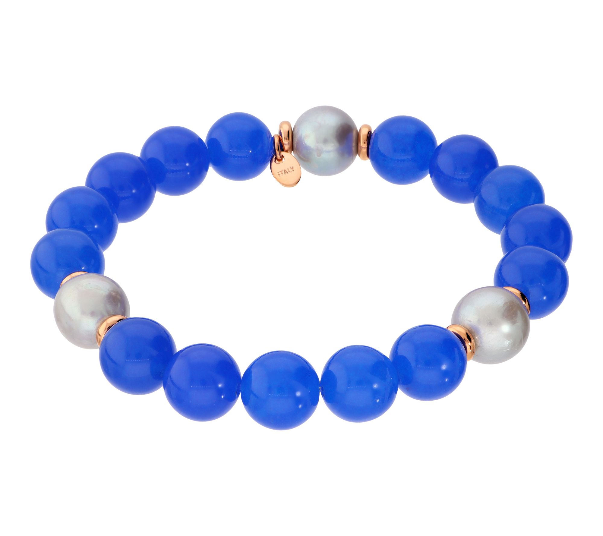 Honora Cultured Pearl & Gemstone Bead Stretch Bracelet